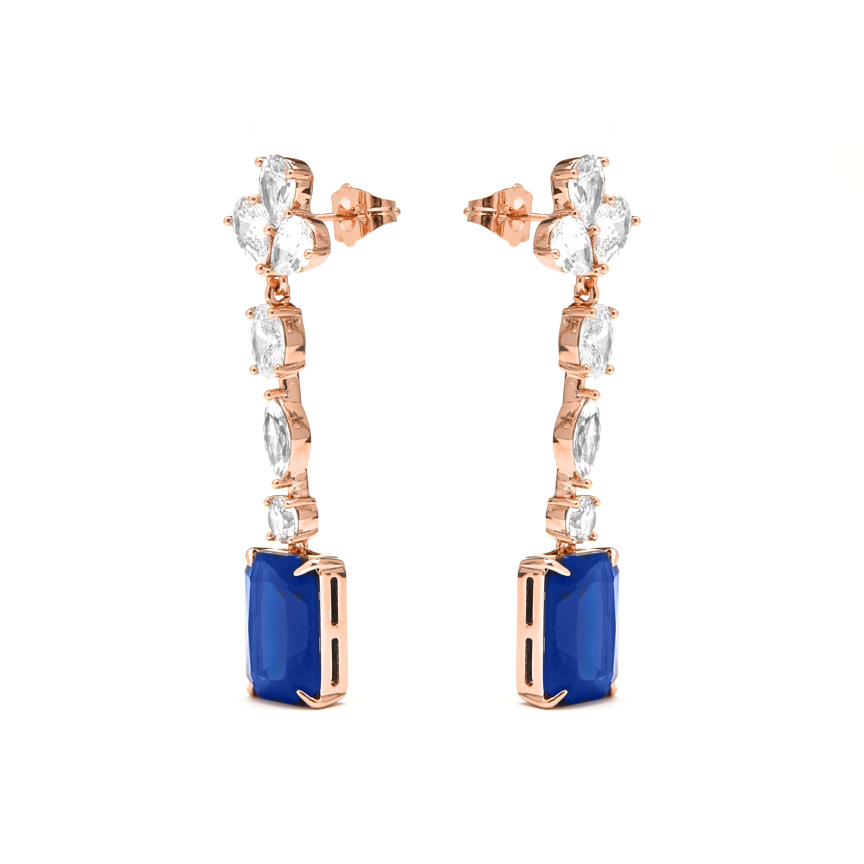 Boucles d'oreilles Phami finies en or 18 carats