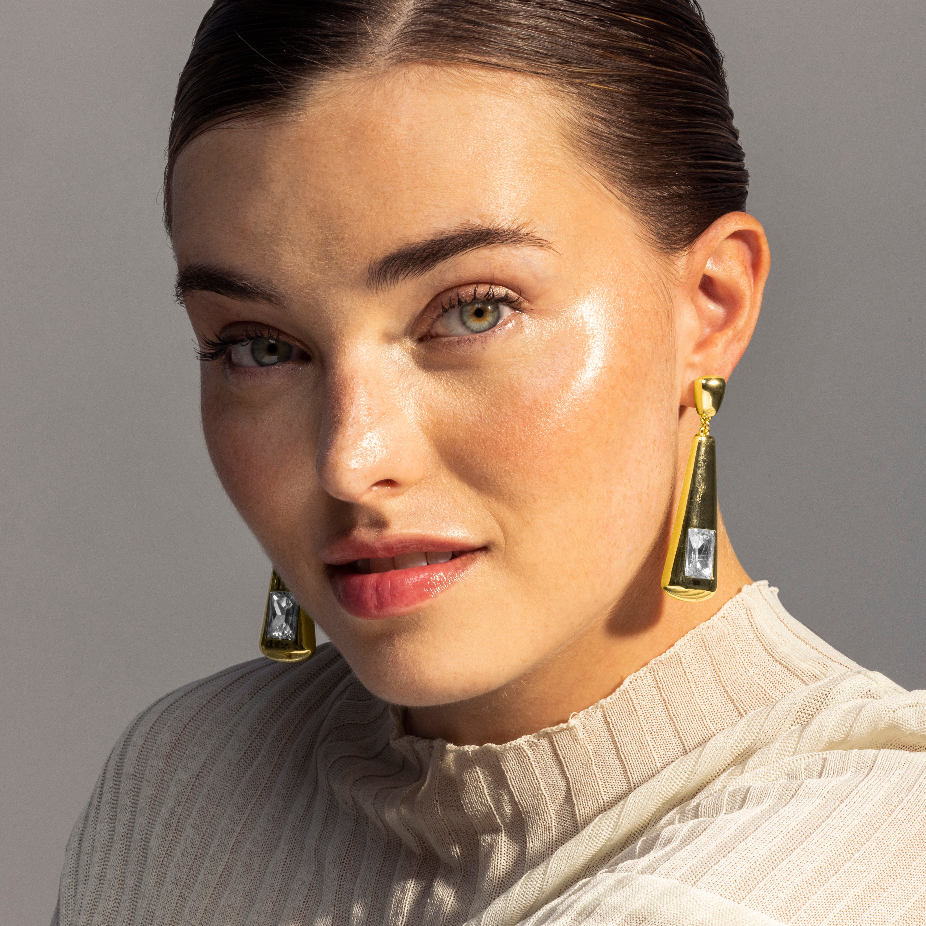 Boucles d'oreilles finition or jaune 18K - Mayate
