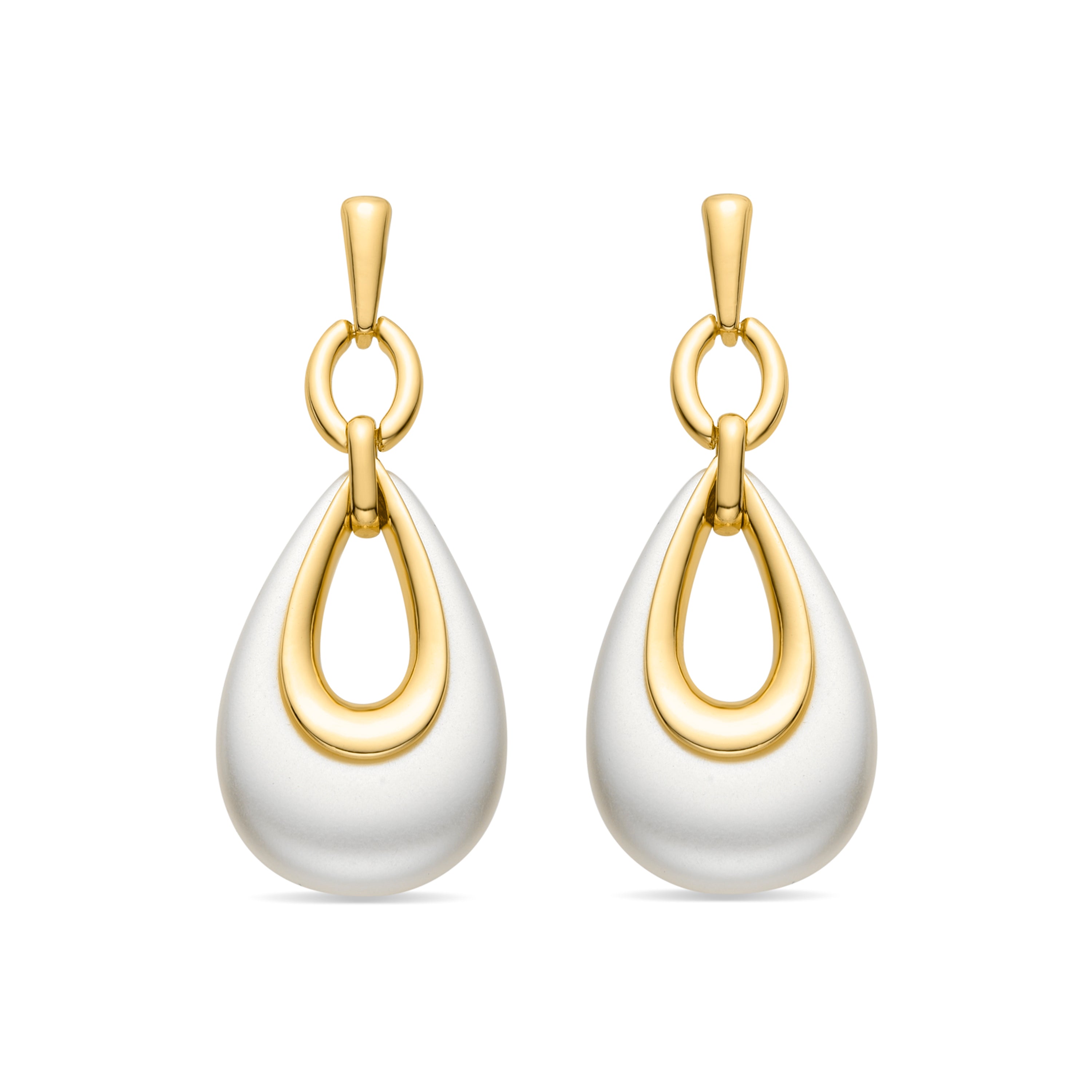 Brincos acabamento em ouro amarelo 18K - Humola