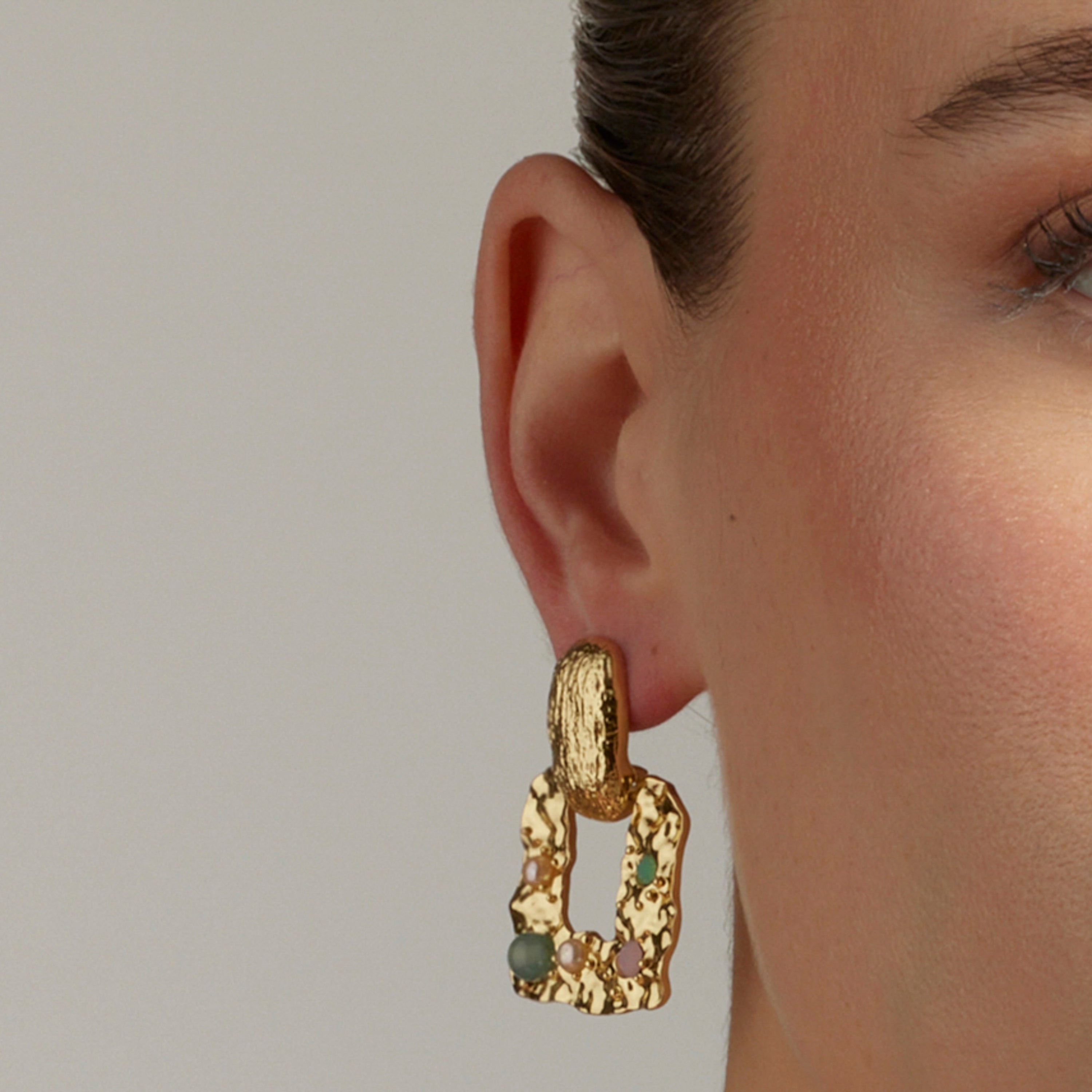 Orecchini finiti in oro giallo 18K - Paile