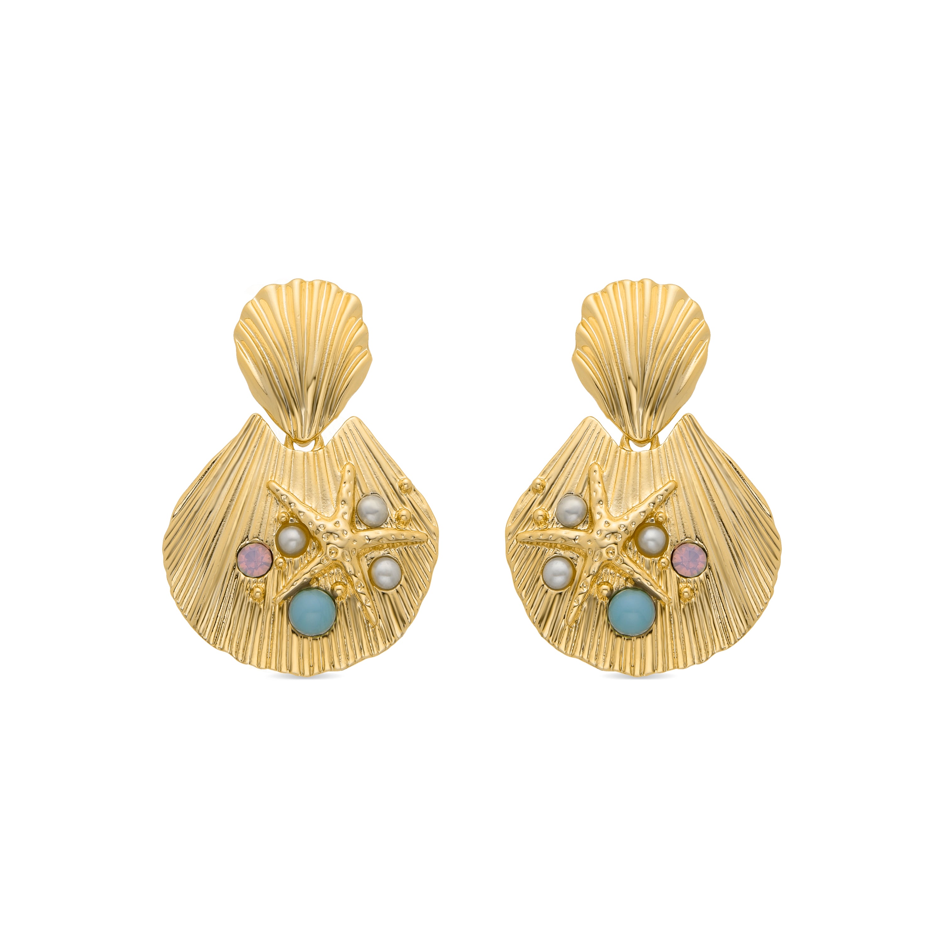 Pendientes Zintol acabados en oro amarillo 18k