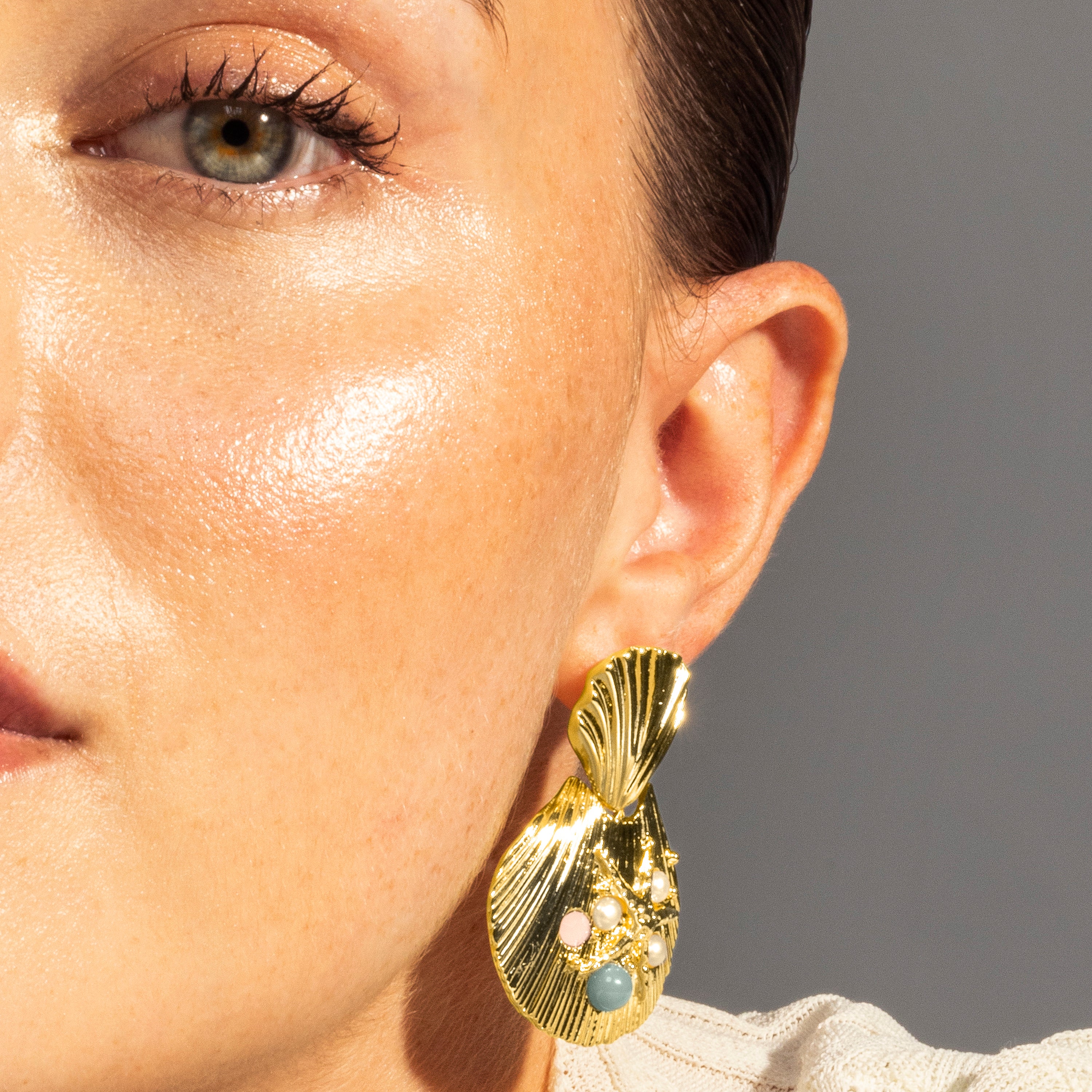 Pendientes acabado en oro amarillo 18K - Zintol