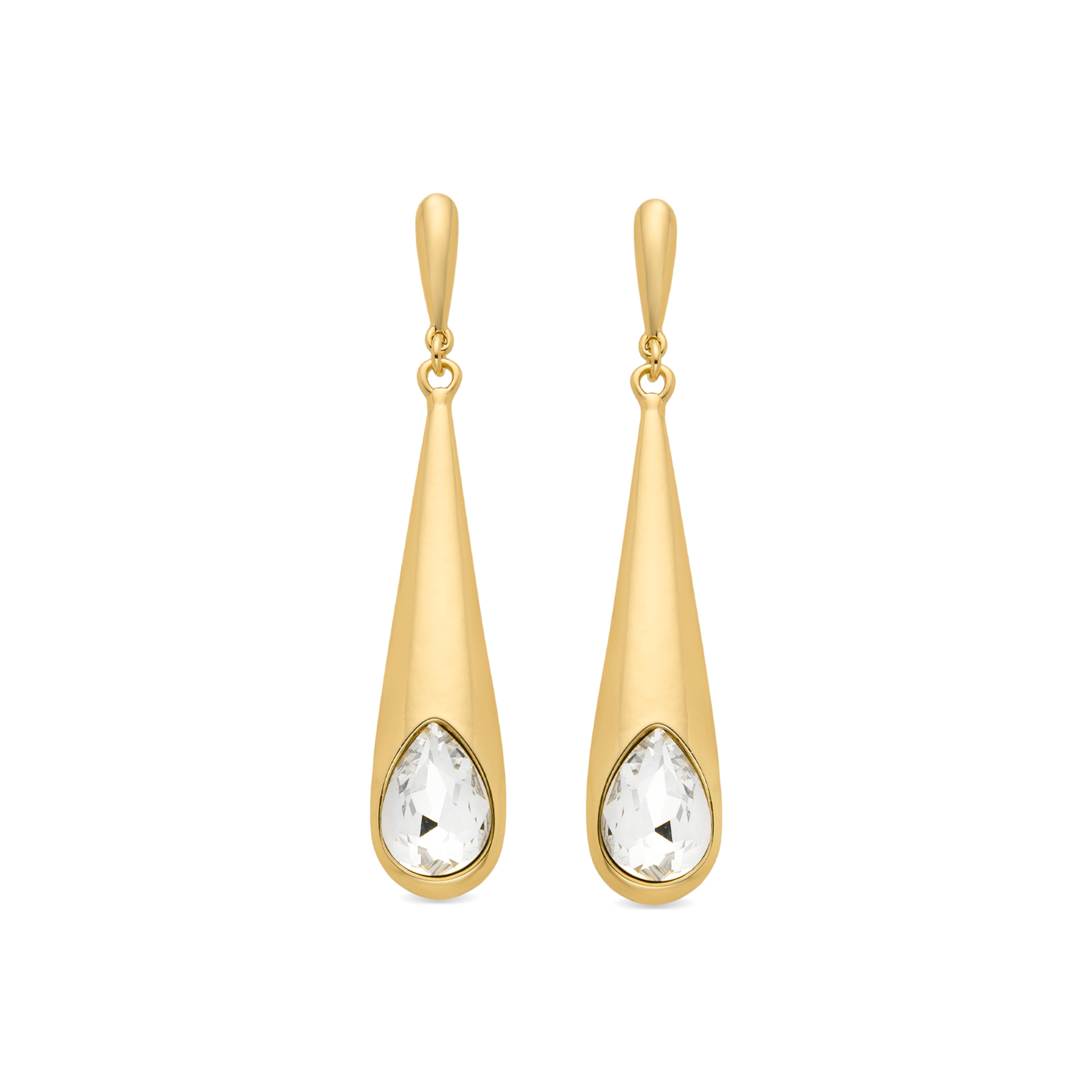 Brincos acabamento em ouro amarelo 18K - Drieo