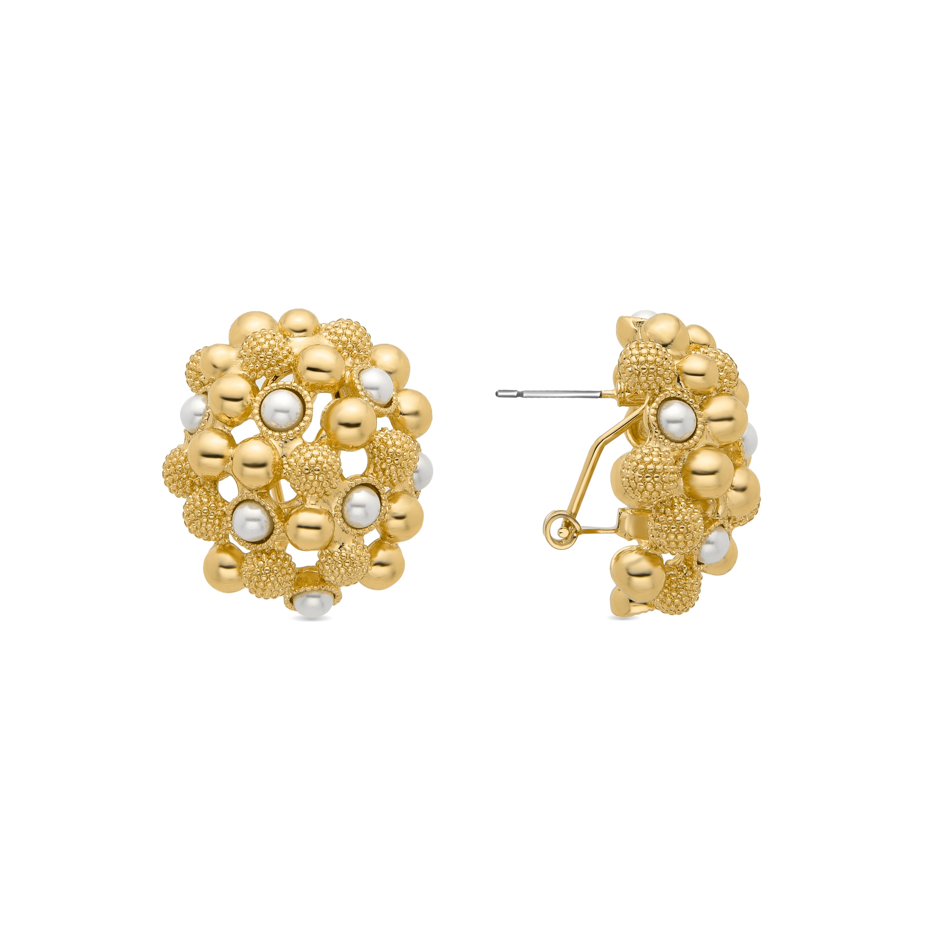 Brincos com acabamento em ouro amarelo 18K - Xiglor