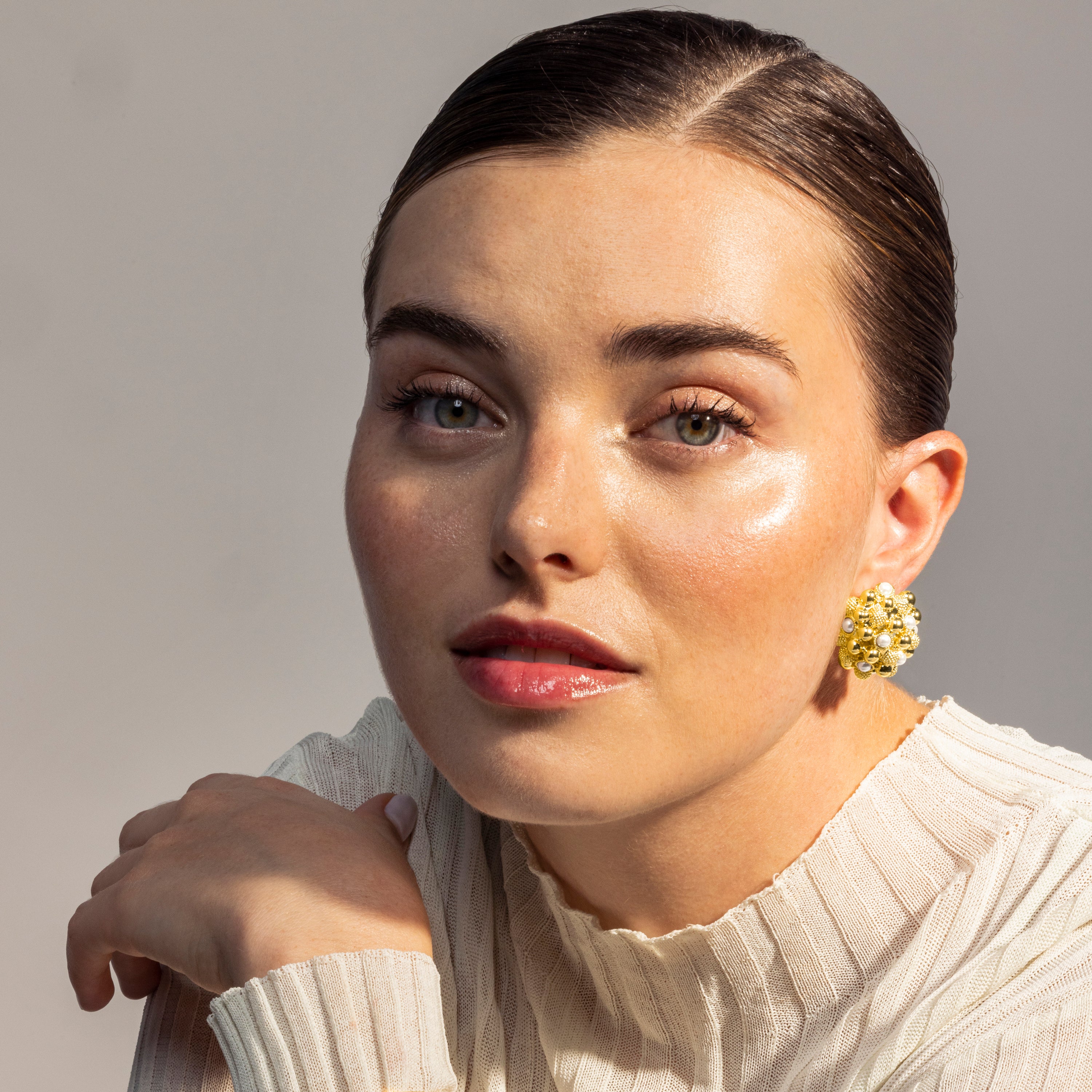 Pendientes acabado en oro amarillo 18K - Xiglor