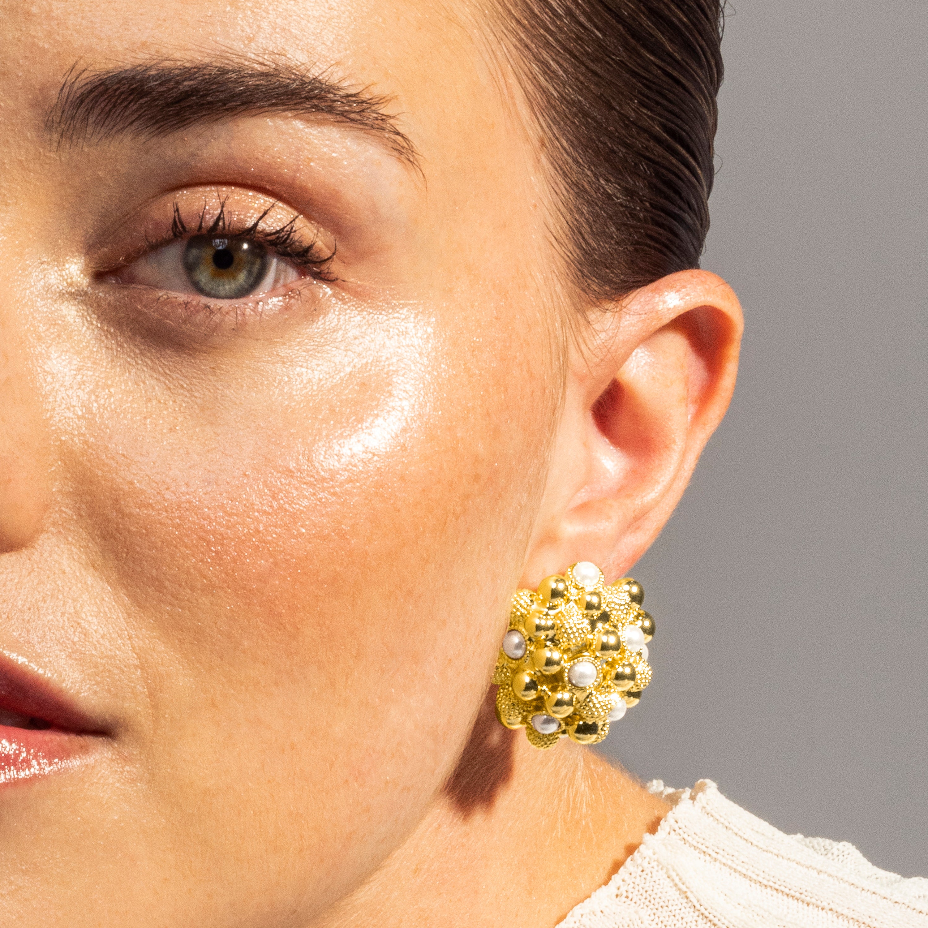 Pendientes acabado en oro amarillo 18K - Xiglor