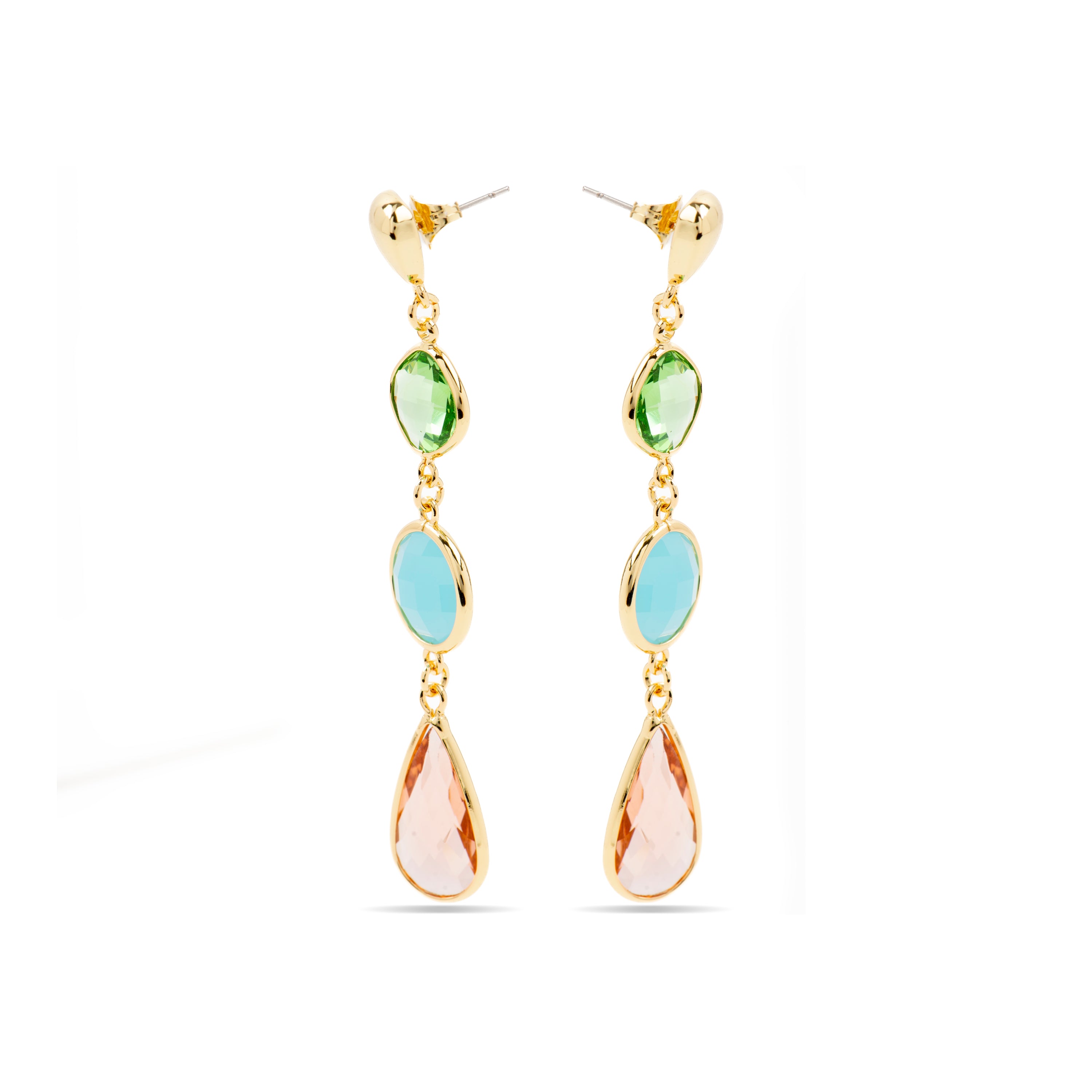 Earrings finished in 18K yellow gold - Donnty