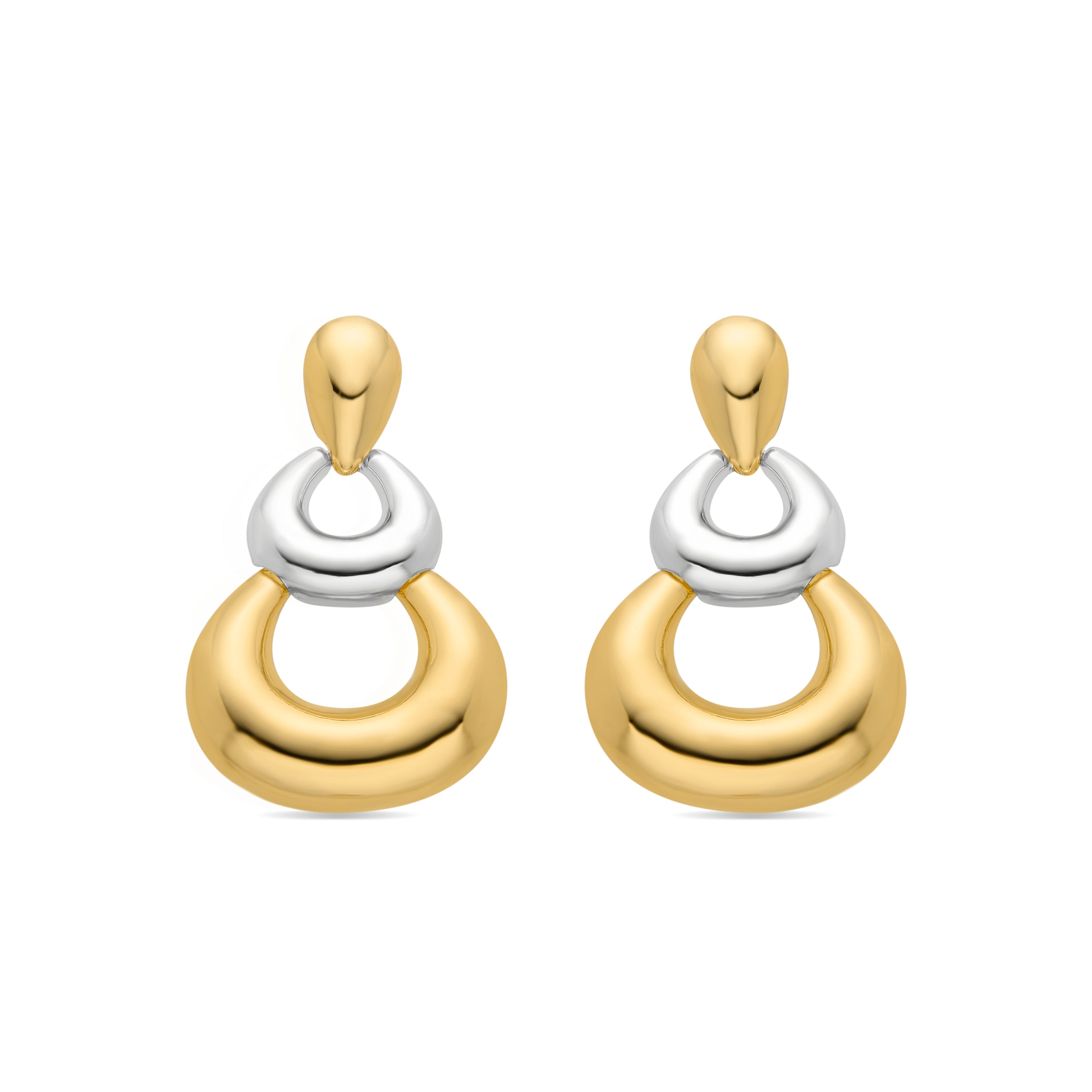 Boucles d'oreilles finition or jaune 18K - Aured