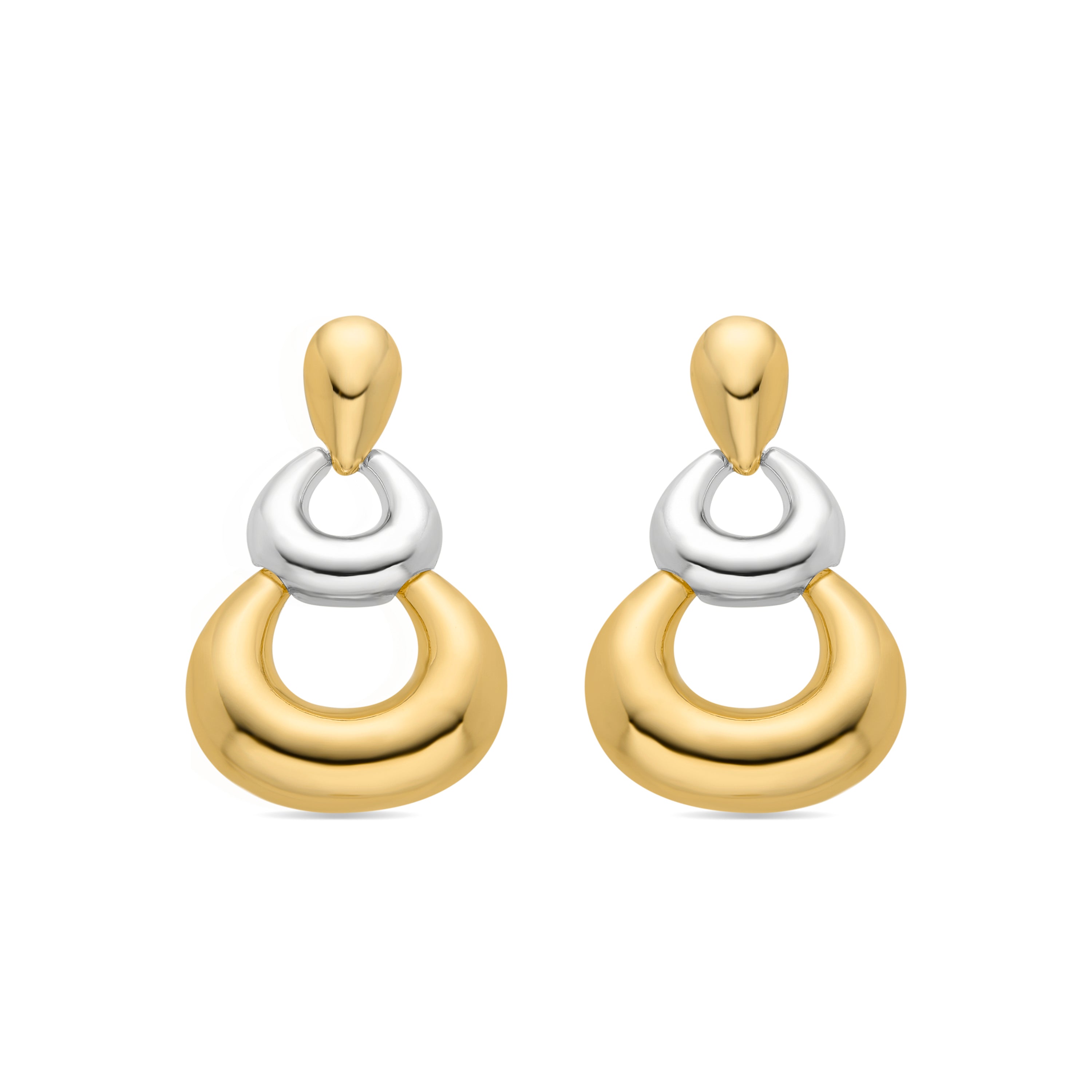 Pendientes Aured acabados en oro amarillo 18k