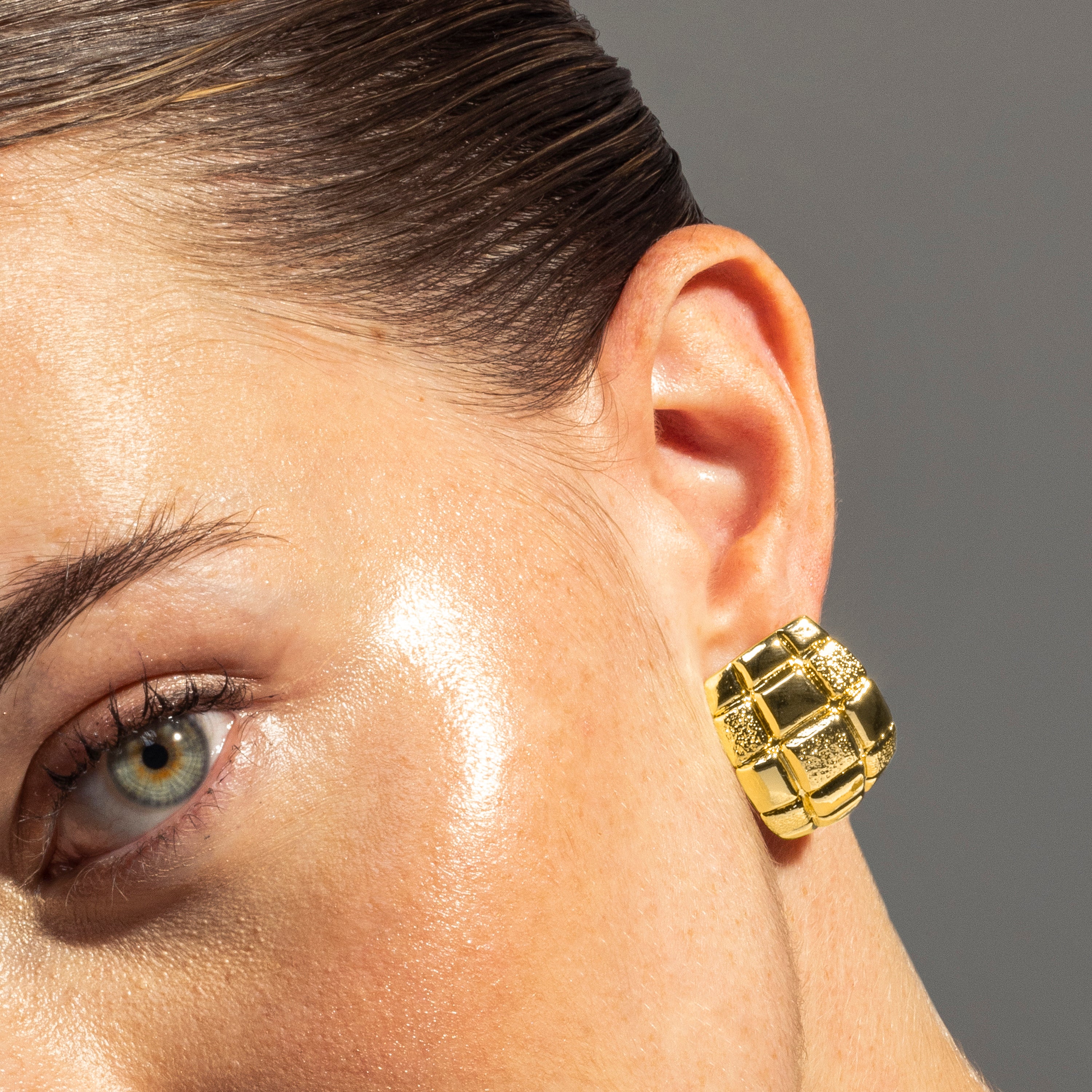 Boucles d'oreilles finition or jaune 18K - Abalt