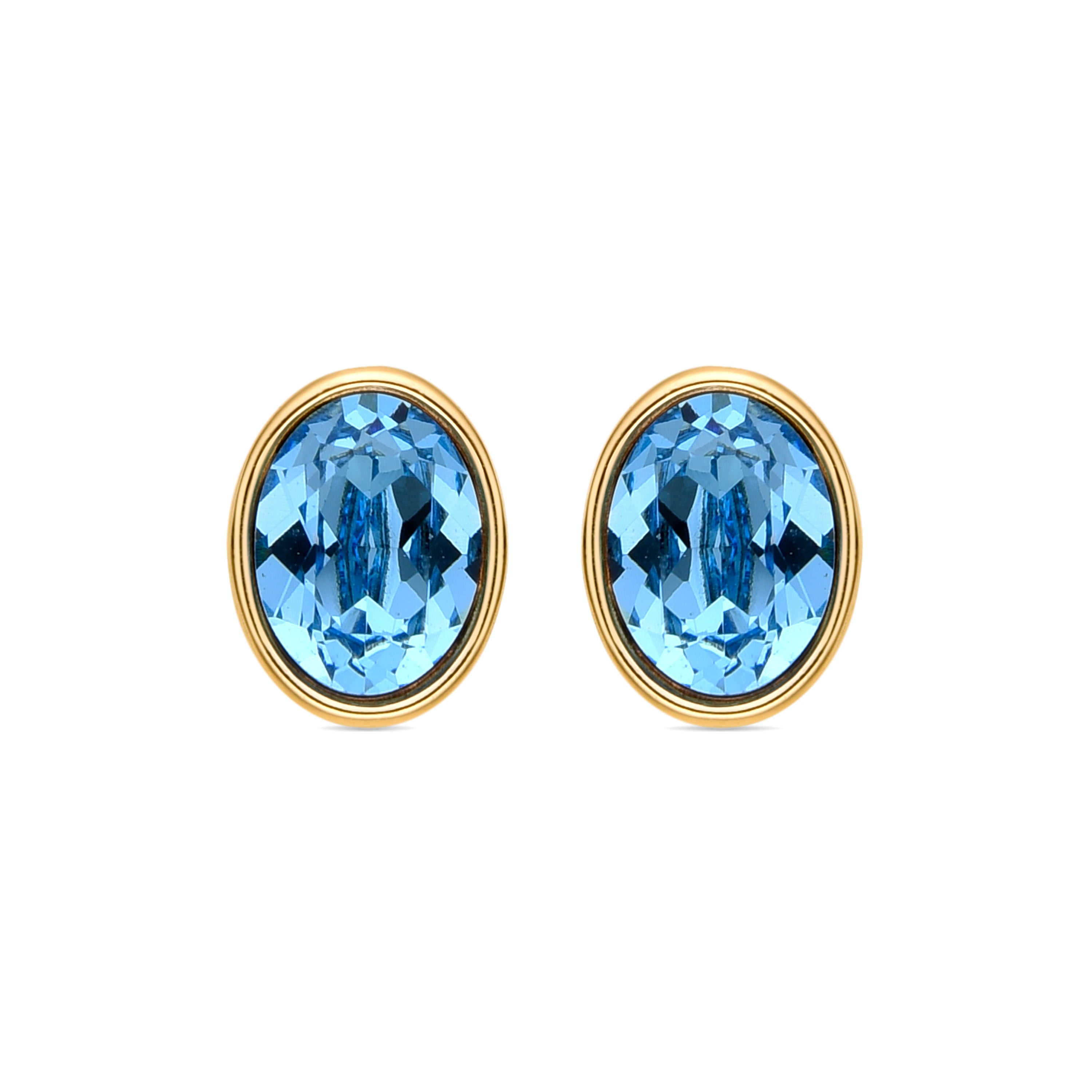 Tanbo earrings finished in 18k yellow gold