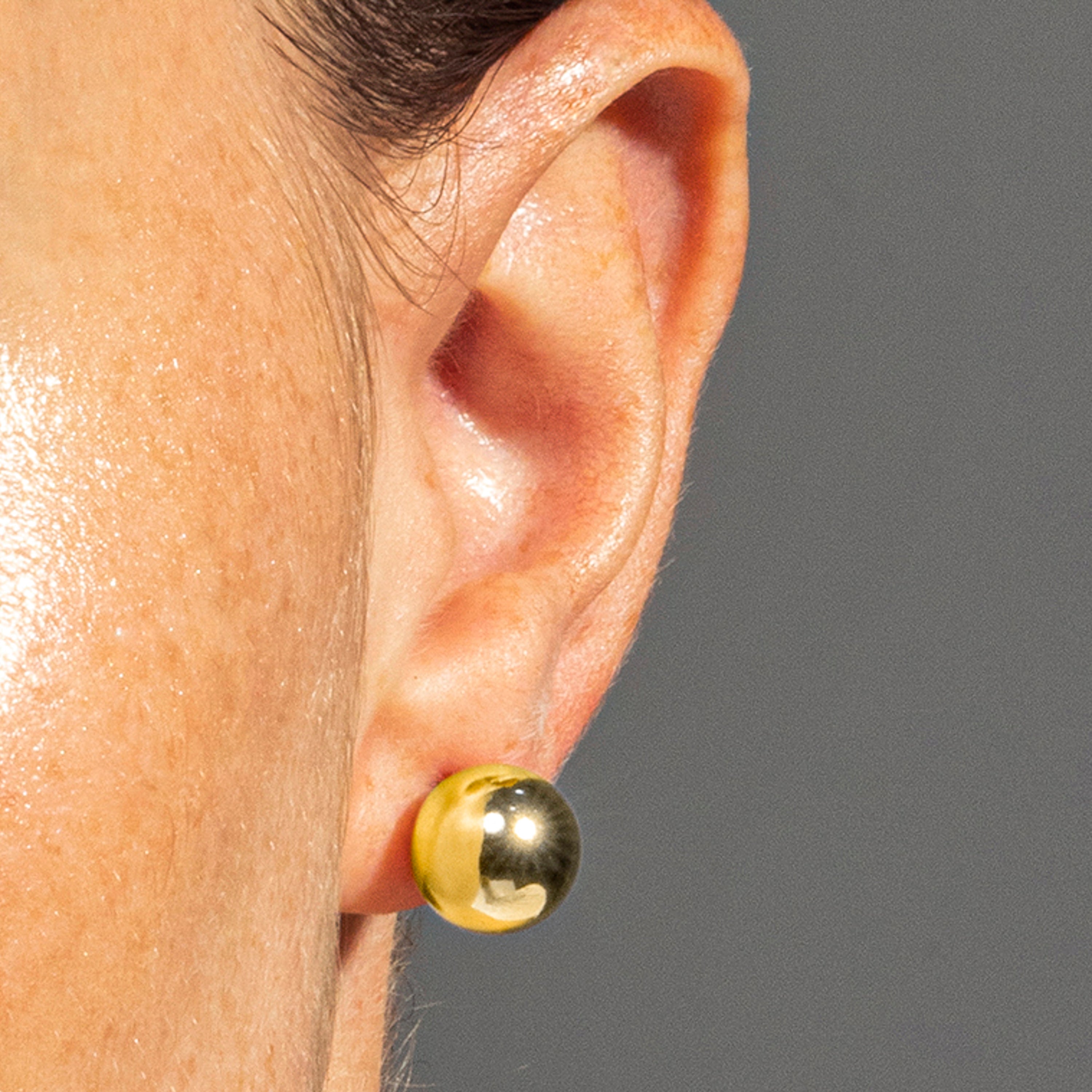Pendientes acabado oro 18K - Gnis