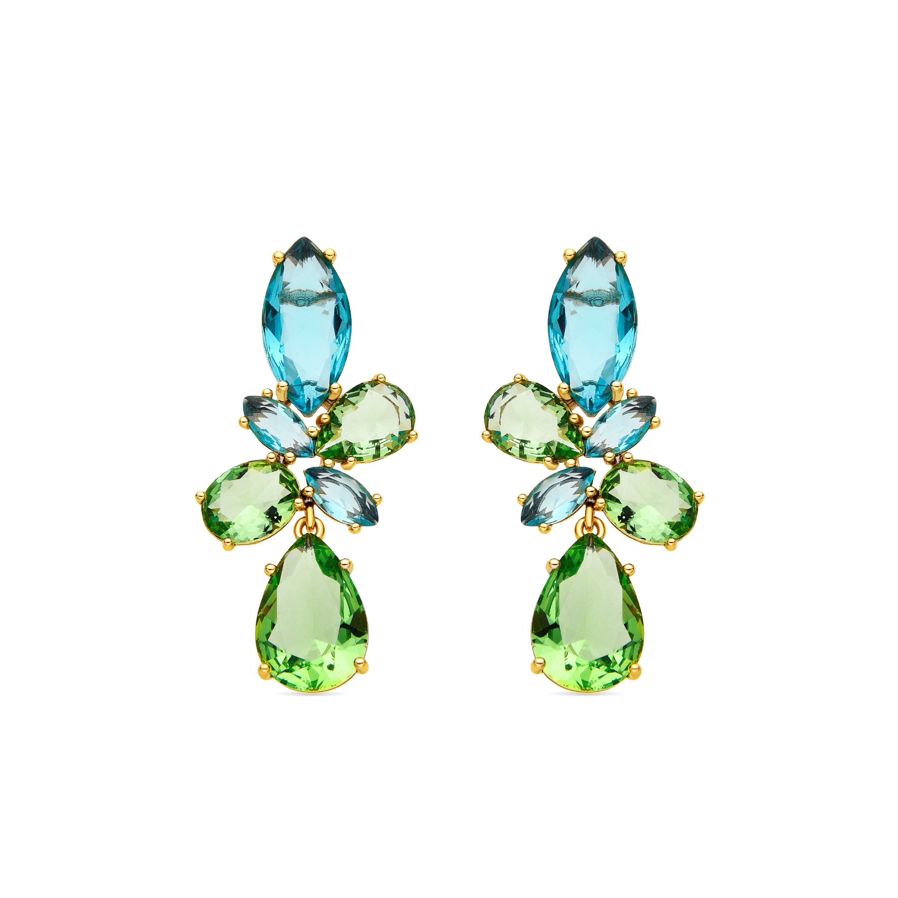 Boucles d'oreilles Hidoc finition or 18 carats