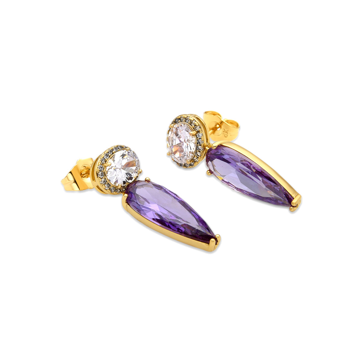 Boucles d'oreilles en or ryvea jaune 18K