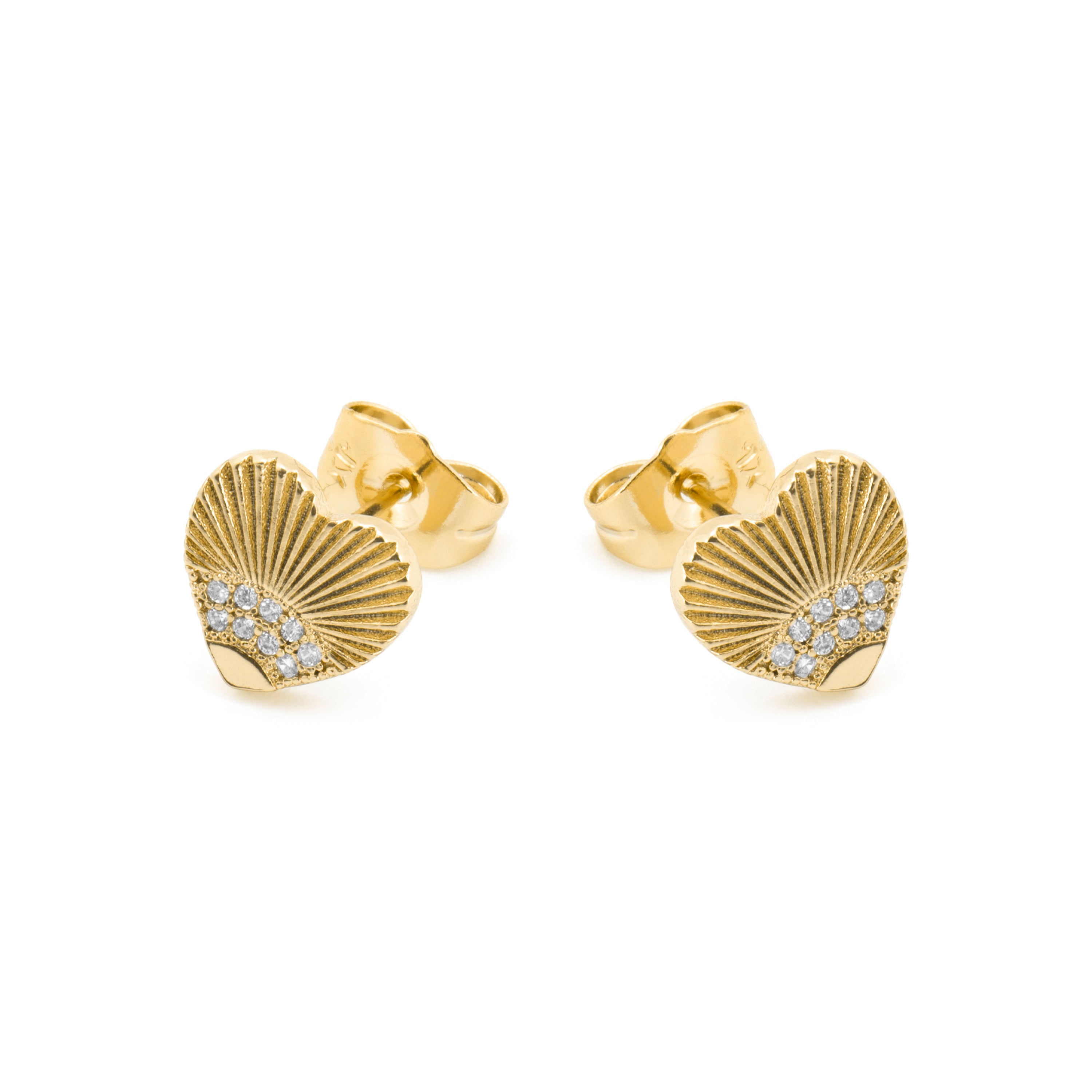 Orecchini con Zirconia Brillante finitura oro 18k - Kripo
