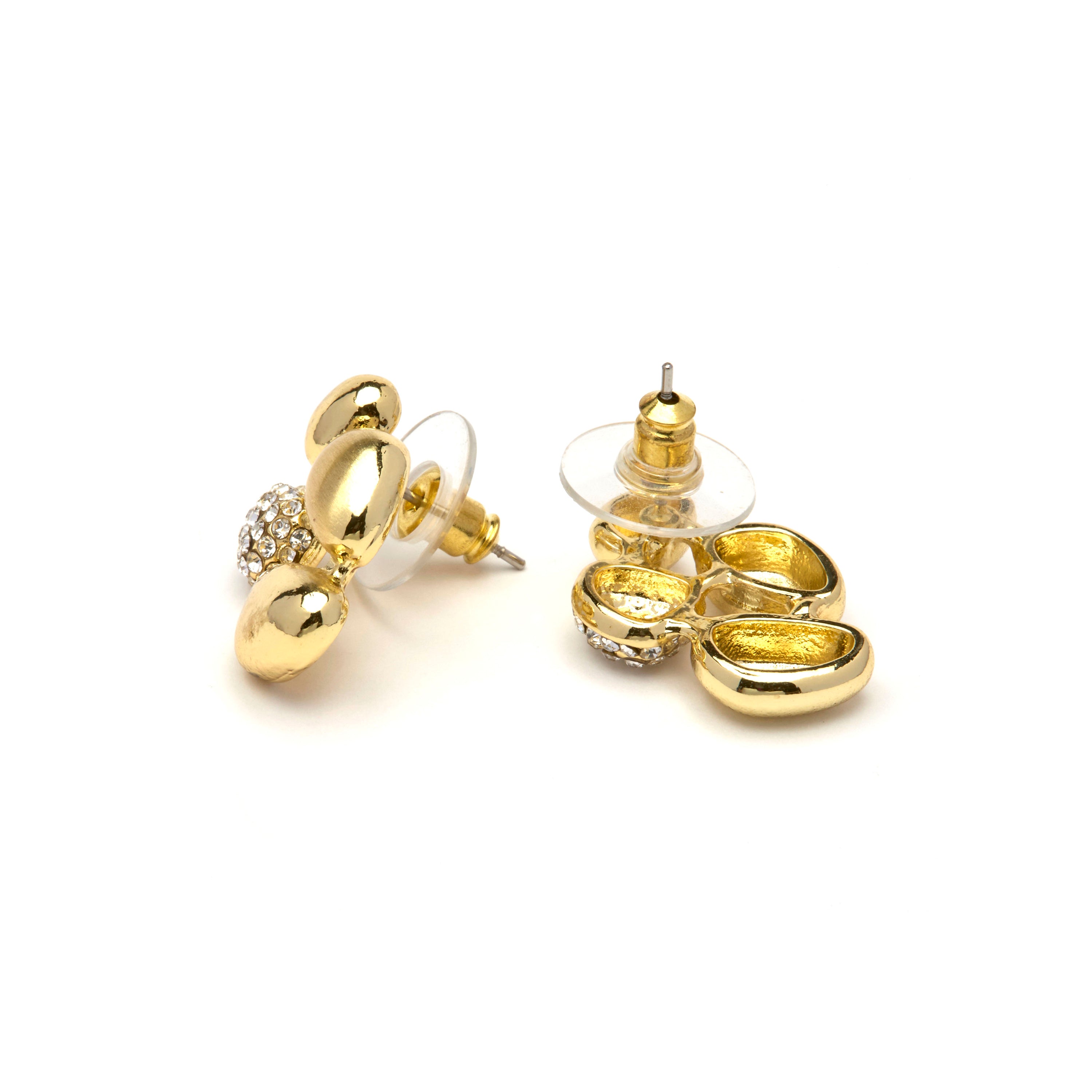 Boucles d'oreilles en zircon brillant finition or jaune 18k - Dau