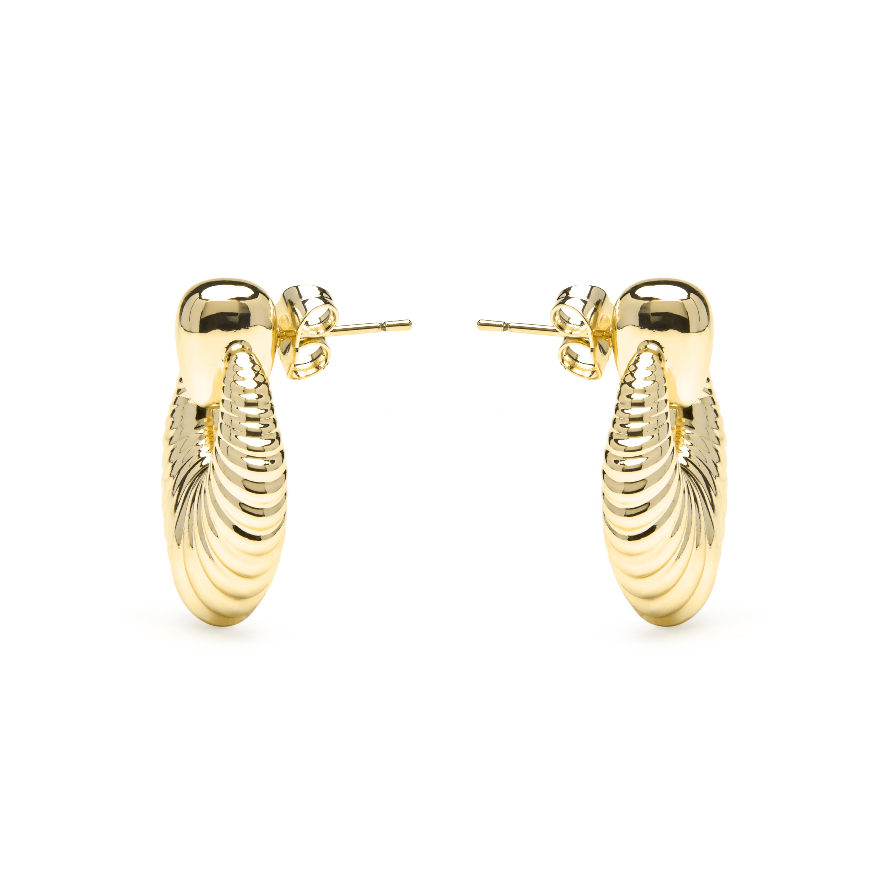 Ohrringe mit 18k Gelbgold-Finish - Rajba