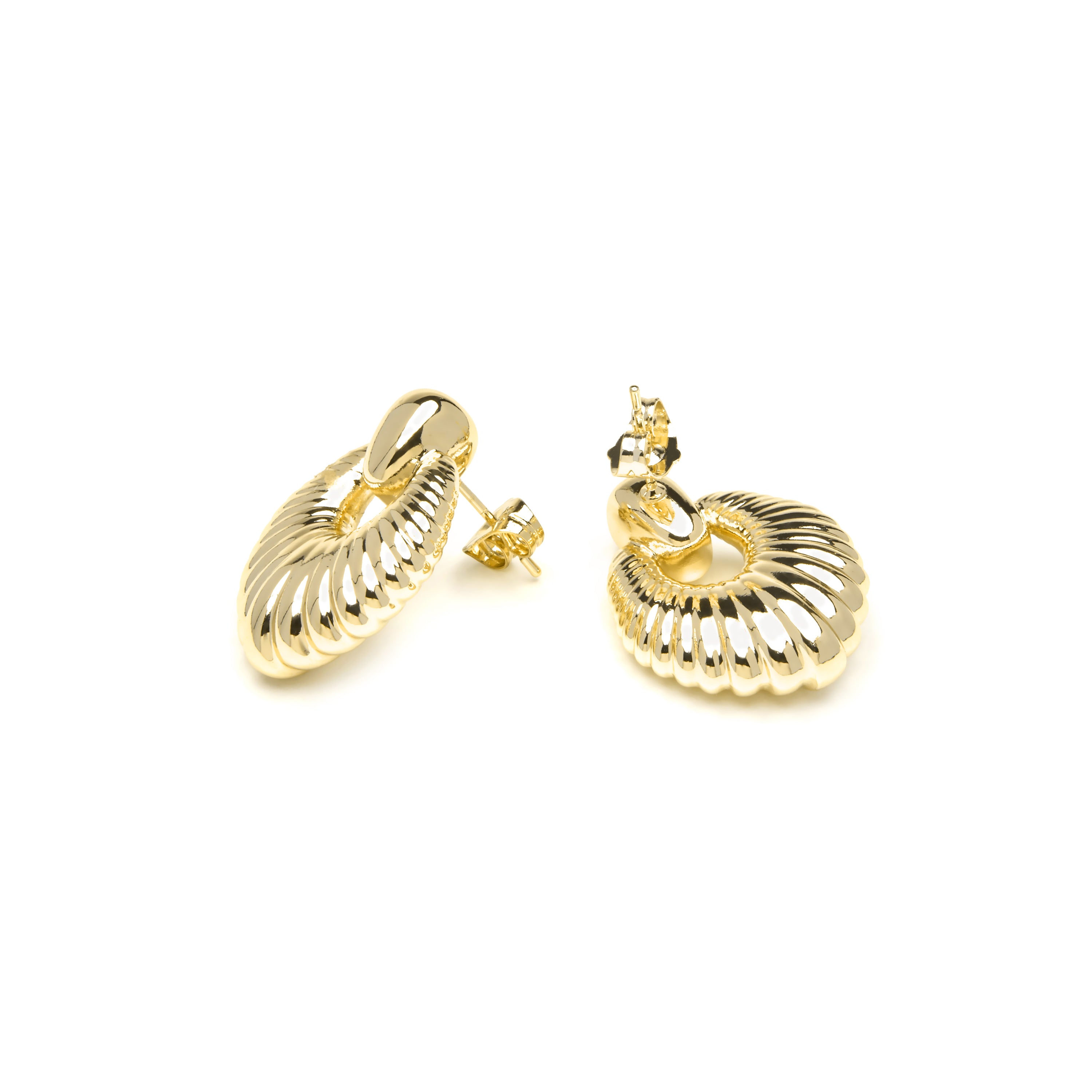 Ohrringe mit 18k Gelbgold-Finish - Rajba