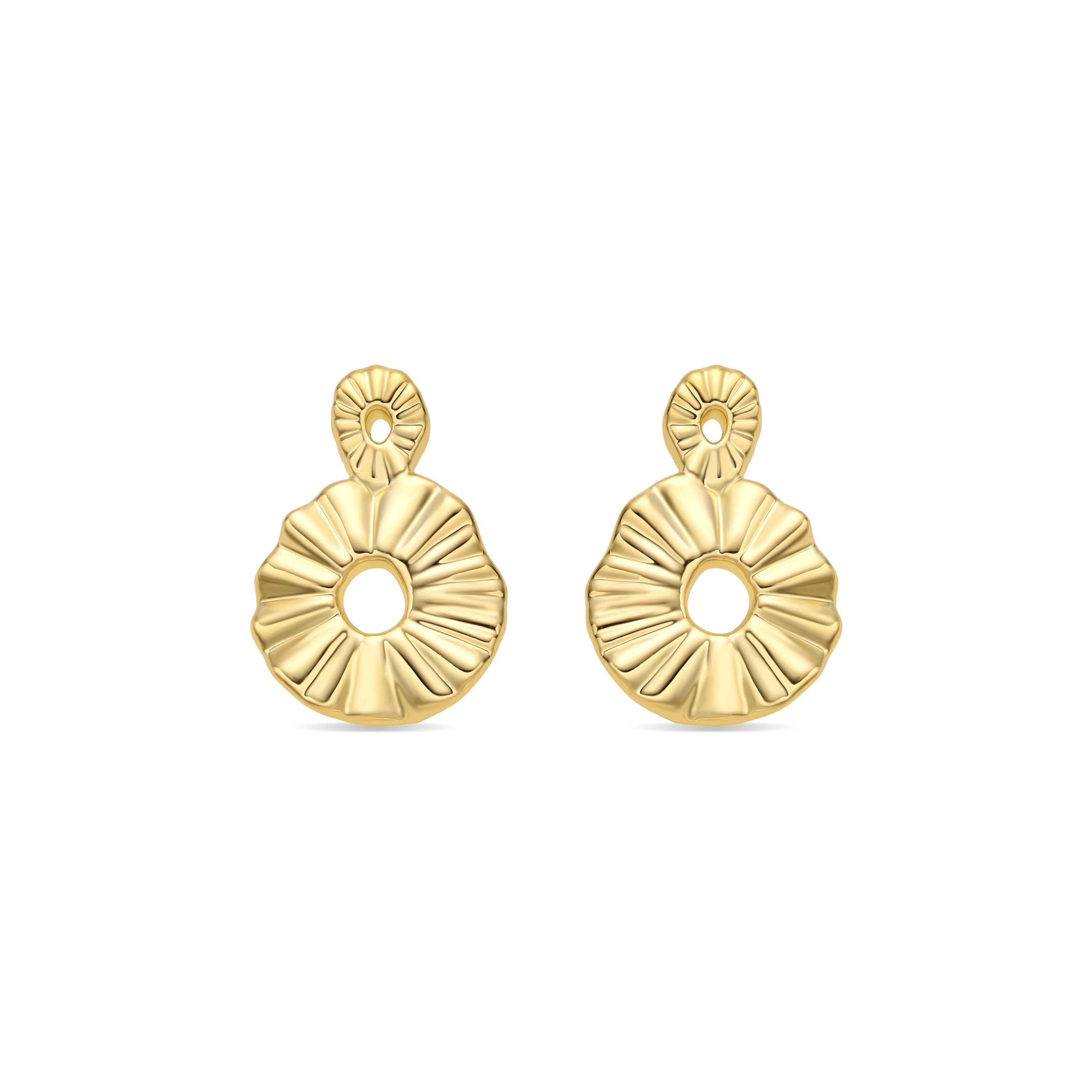 Pendientes acabado oro amarillo de 18k - Akdro