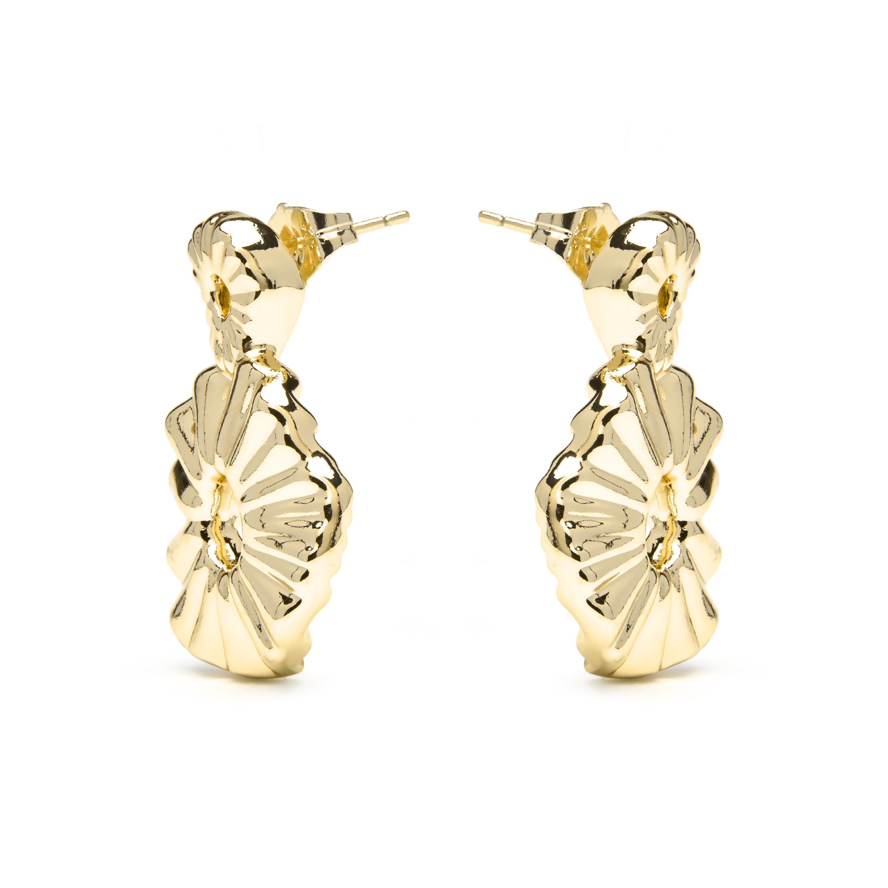Boucles d'oreilles finition or jaune 18k - Akdro