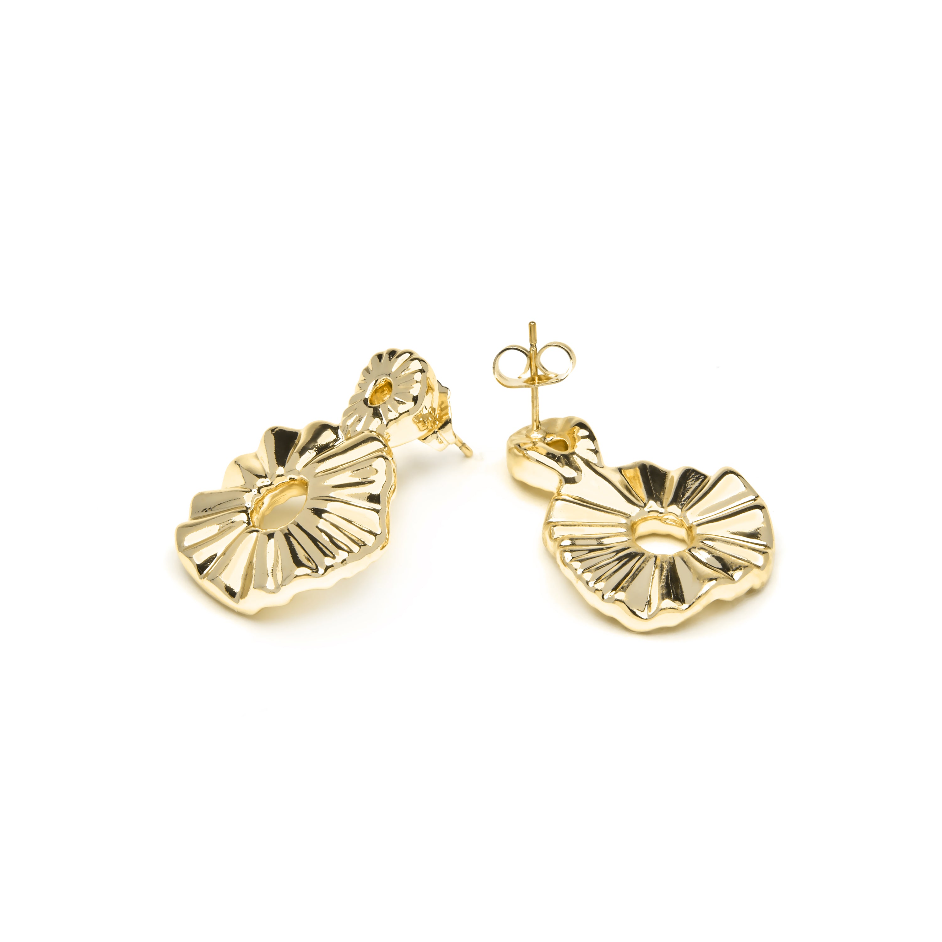 Boucles d'oreilles finition or jaune 18k - Akdro