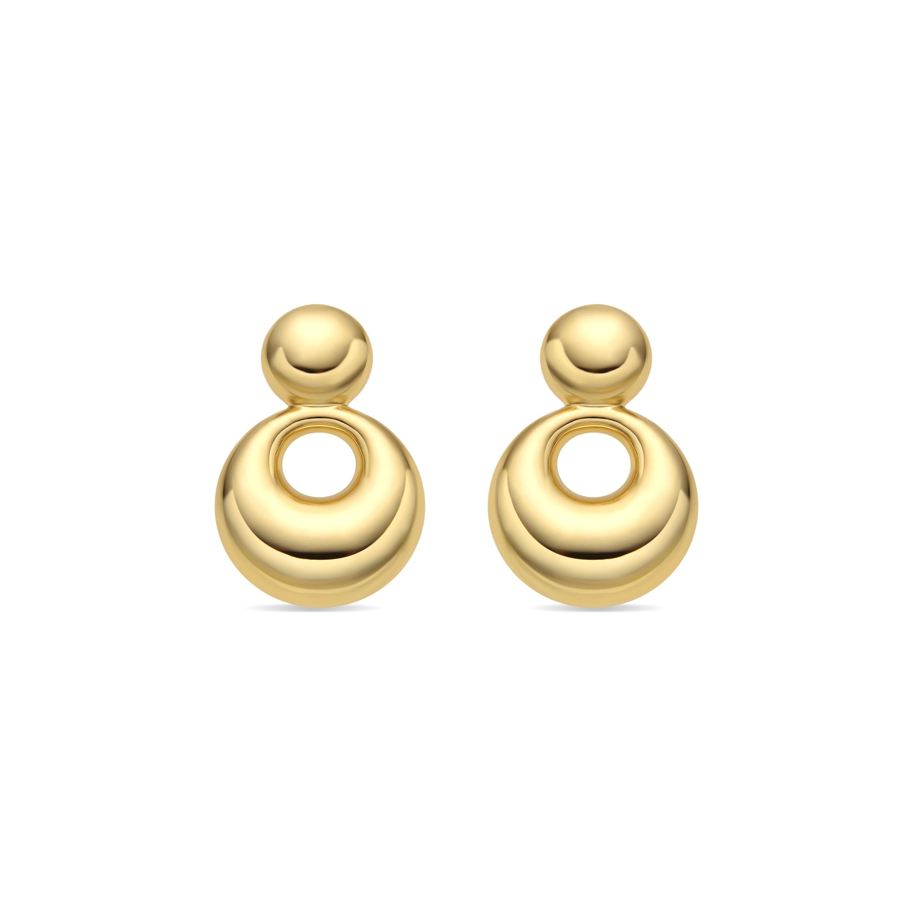 Orecchini finitura oro giallo 18k - Sisma