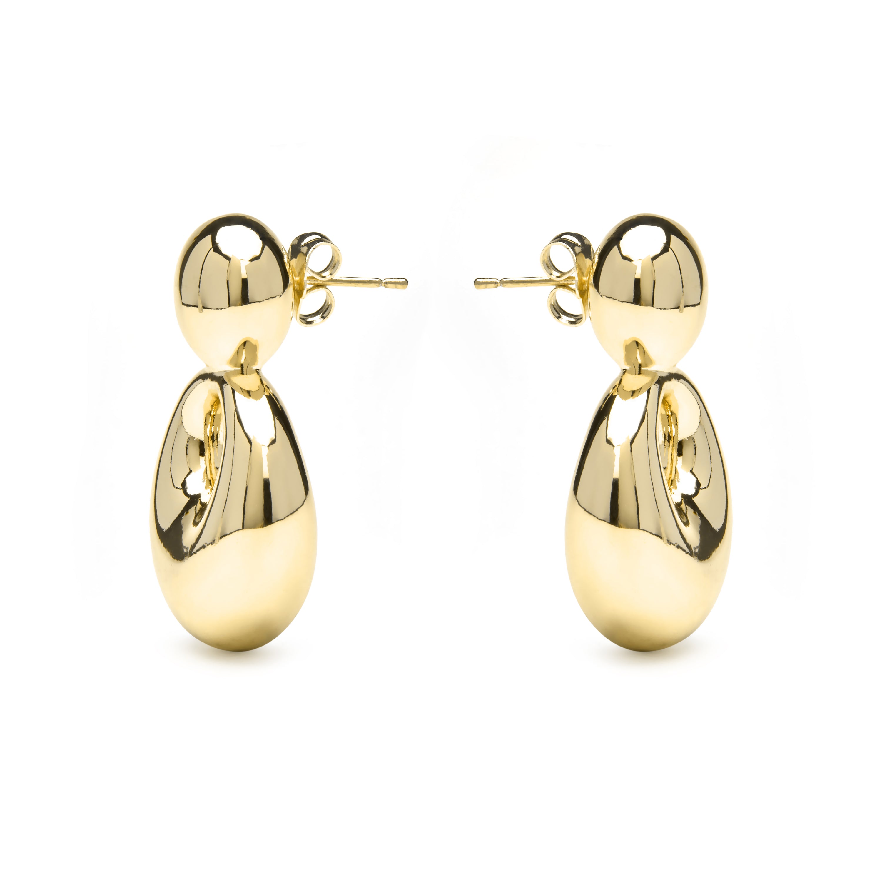 Orecchini finitura oro giallo 18k - Sisma