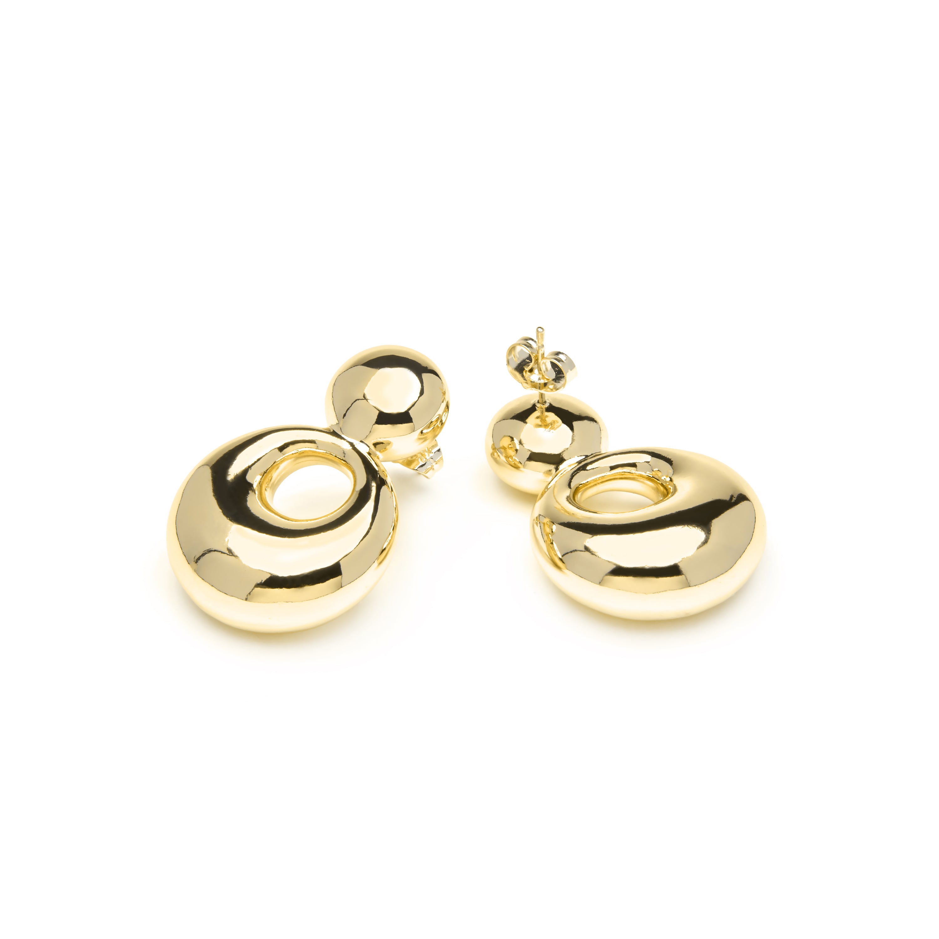 Orecchini finitura oro giallo 18k - Sisma