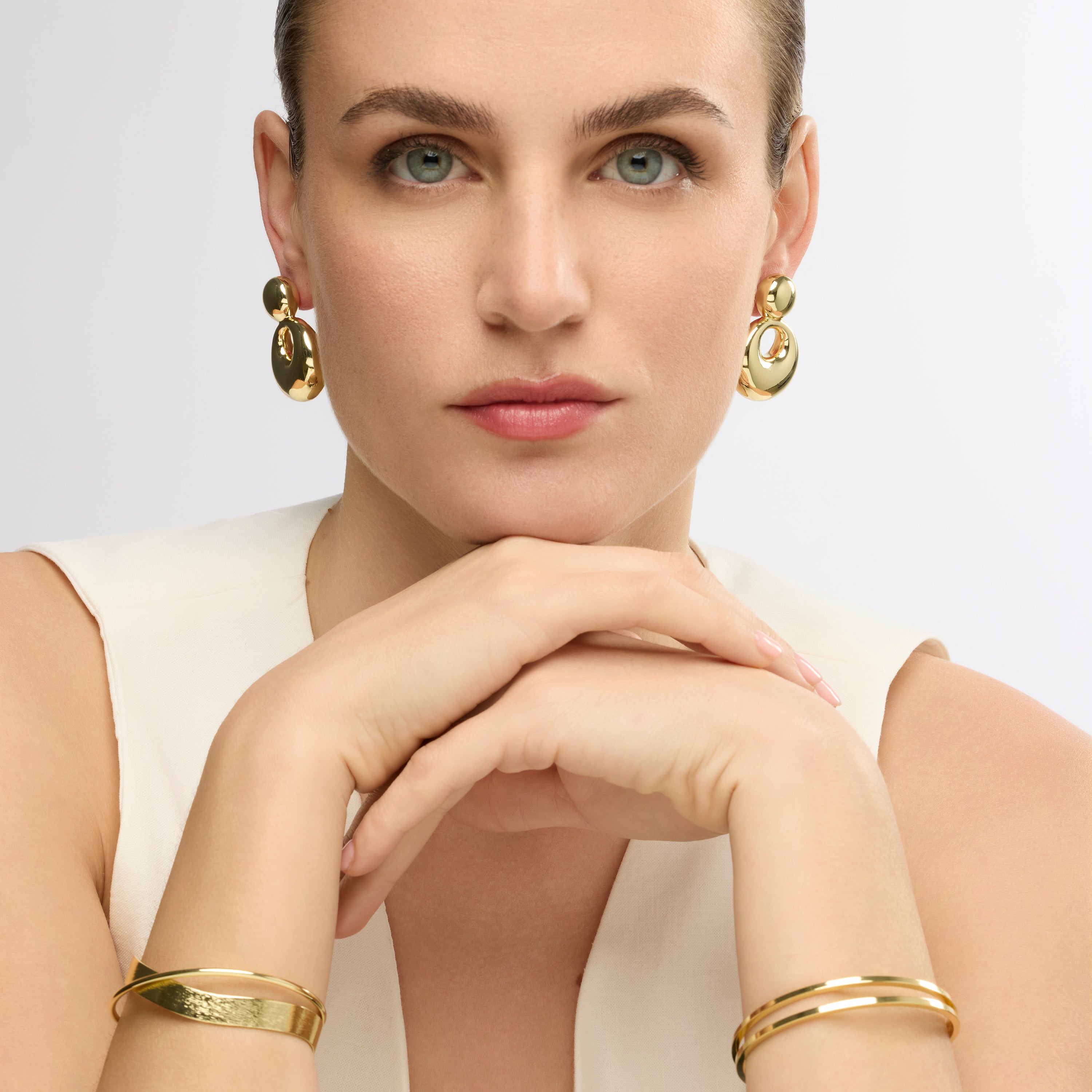 Orecchini finitura oro giallo 18k - Sisma