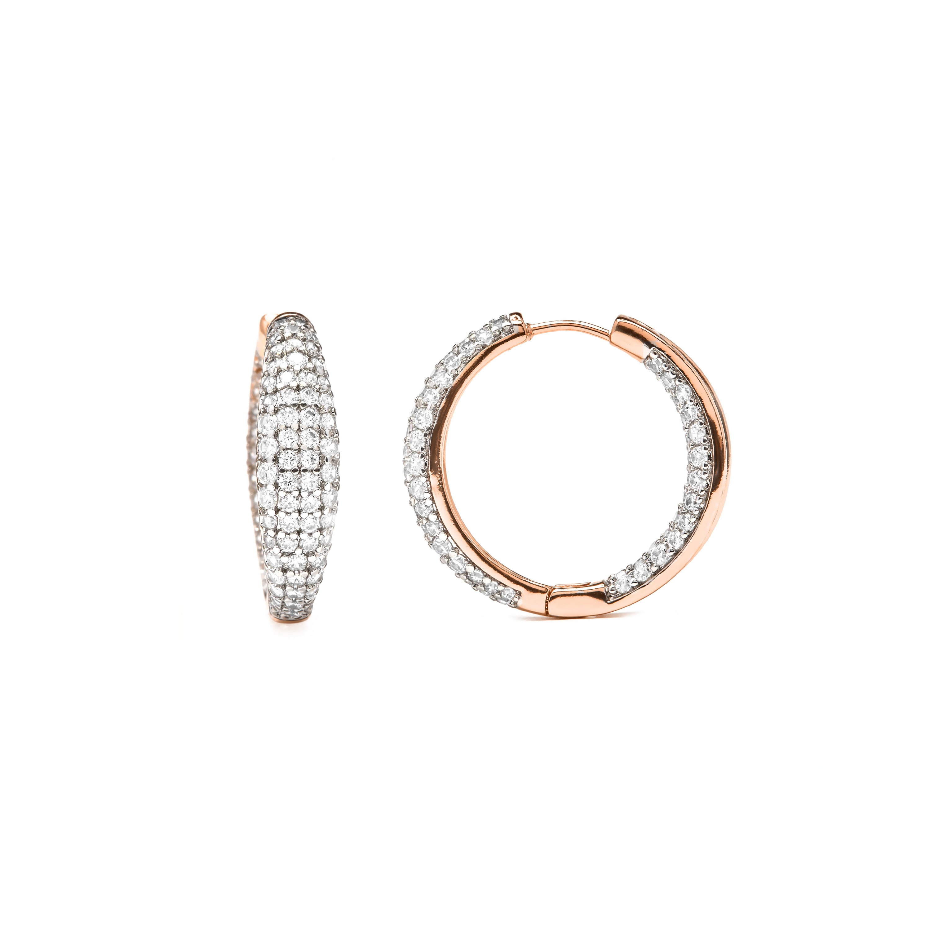 Pendientes de Circonita Brillante acabado en oro amarillo de 18k - Syuco