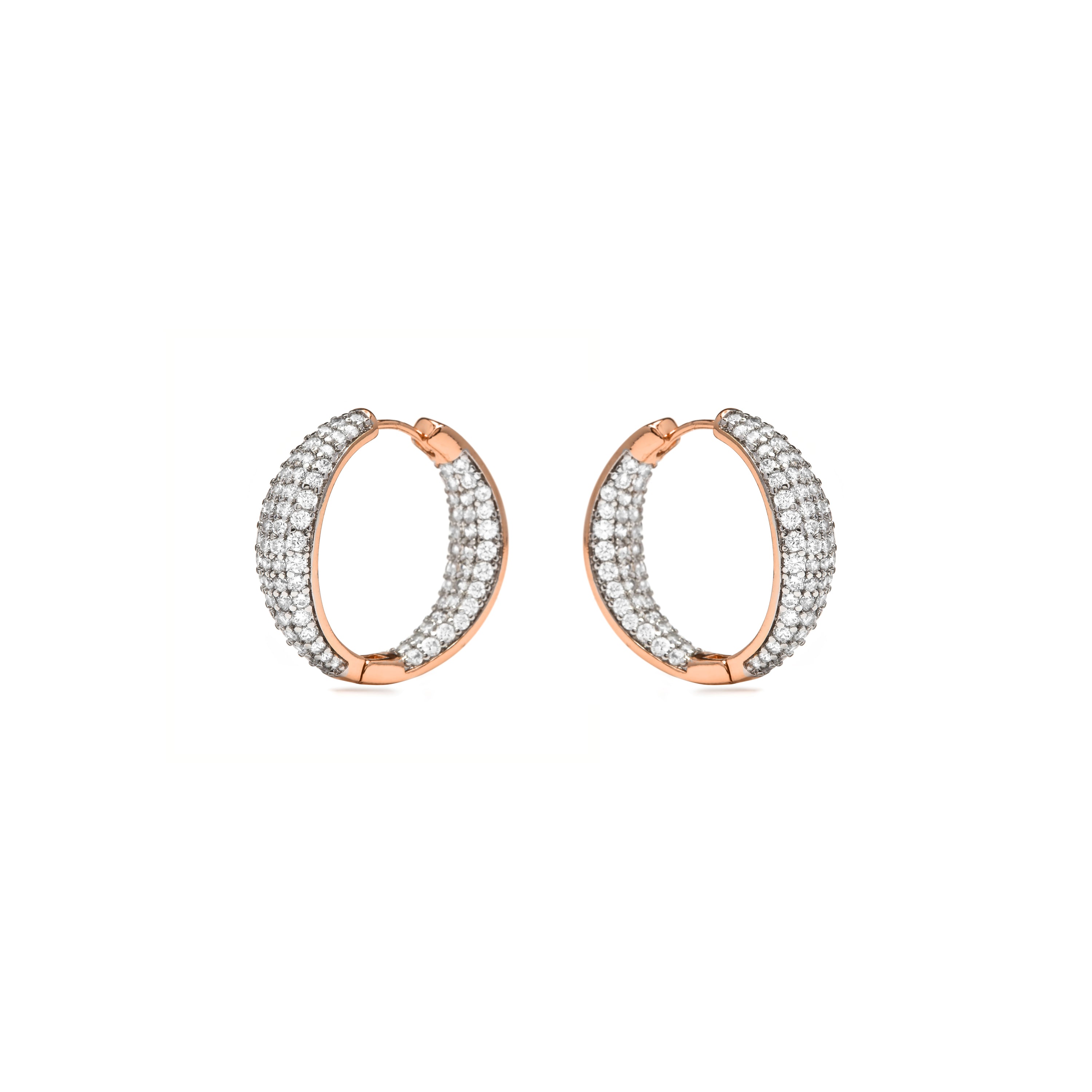 Pendientes de Circonita Brillante acabado en oro amarillo de 18k - Syuco