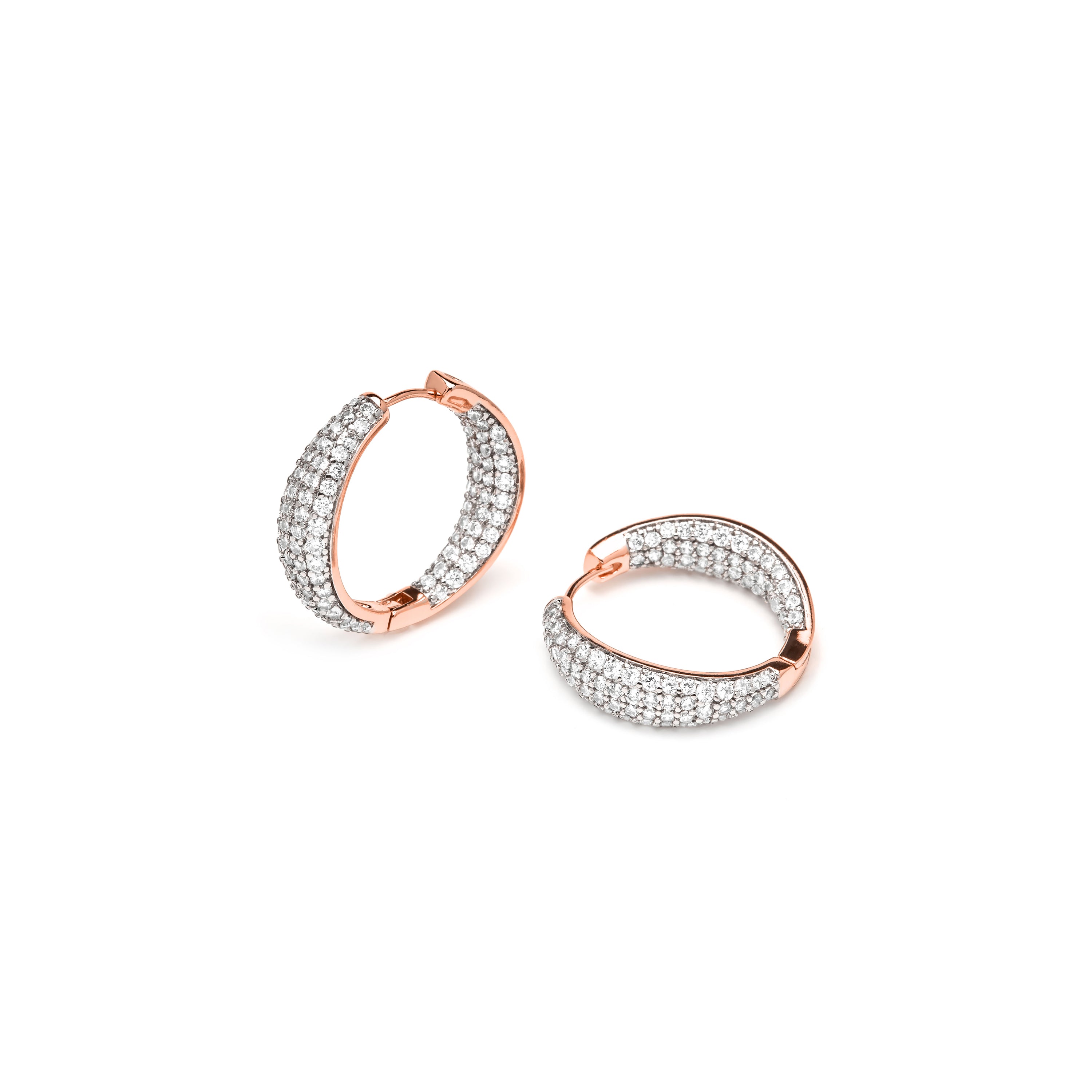 Pendientes de Circonita Brillante acabado en oro amarillo de 18k - Syuco