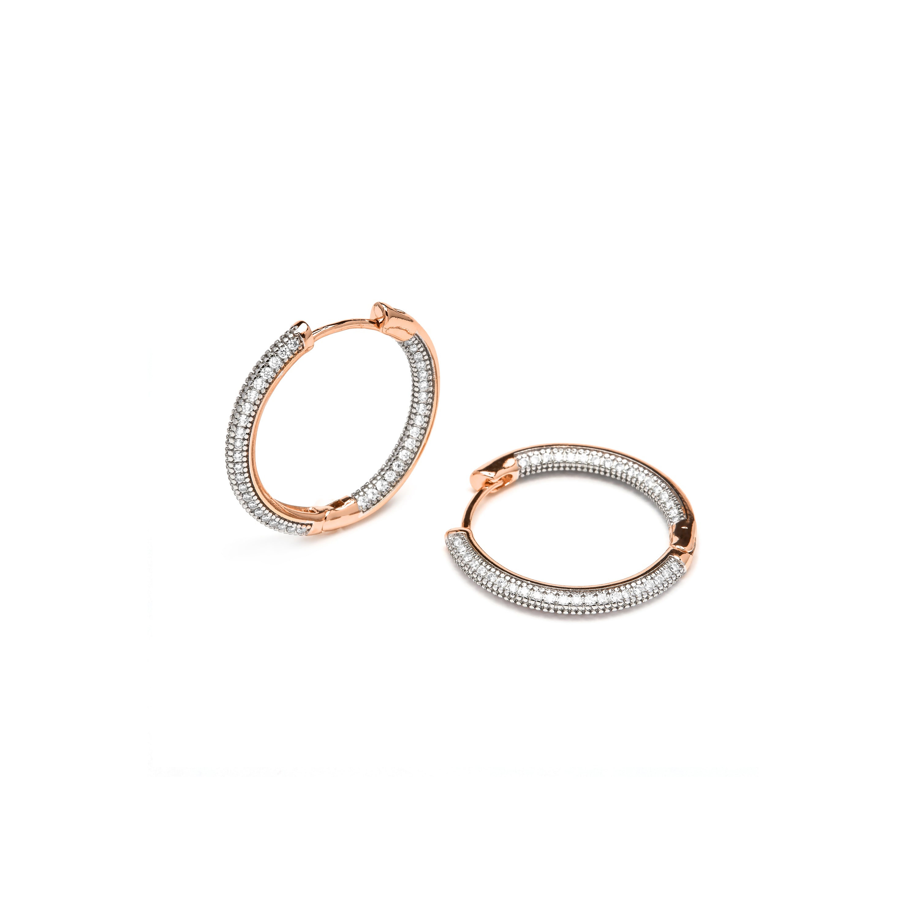 Pendientes de Circonita Brillante acabado en oro amarillo de 18k - Jasoy