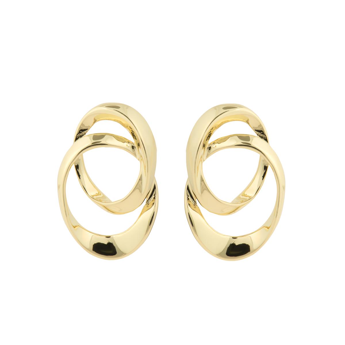 Earrings with 18k yellow gold finish - Akor
