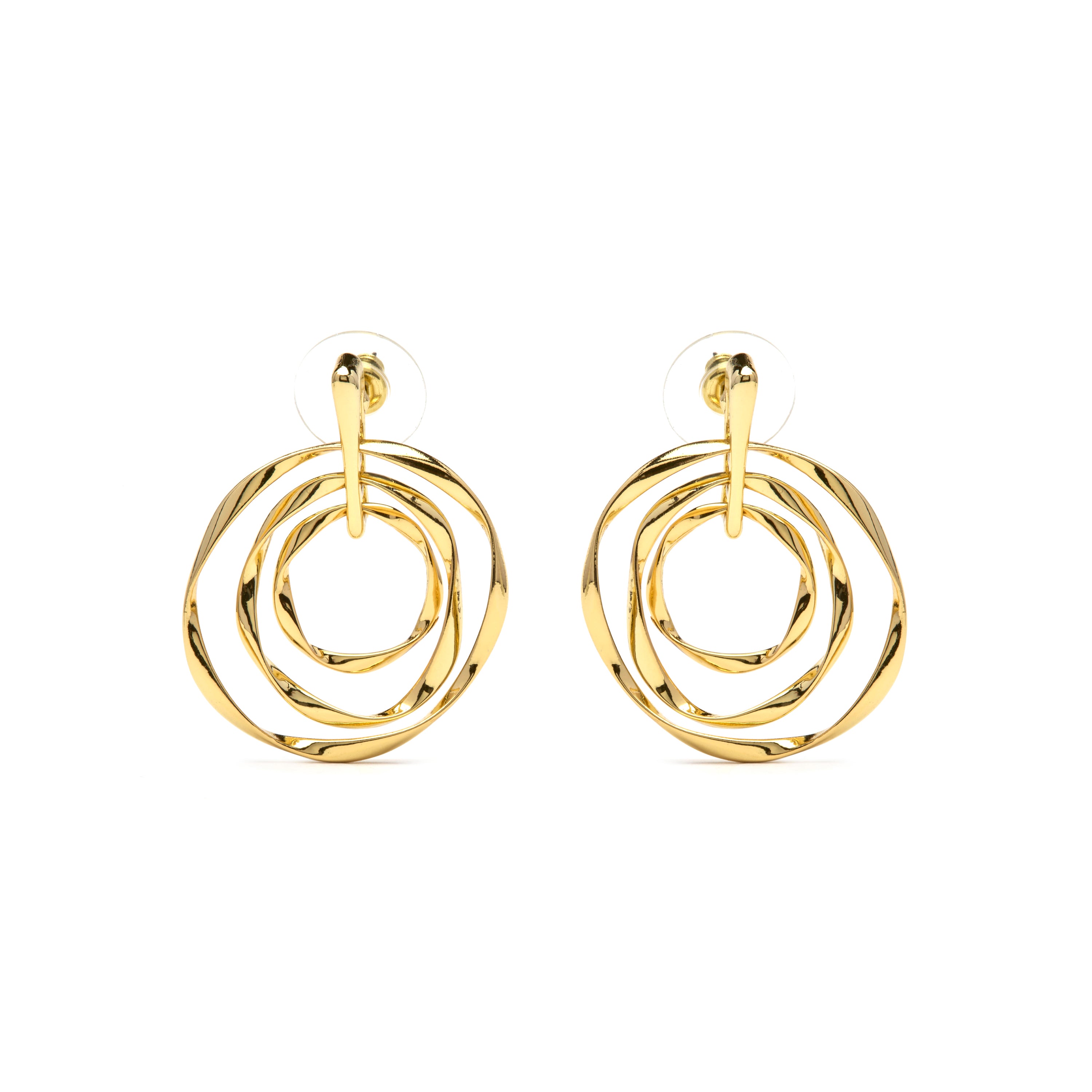 Earrings with 18k yellow gold finish - Daban