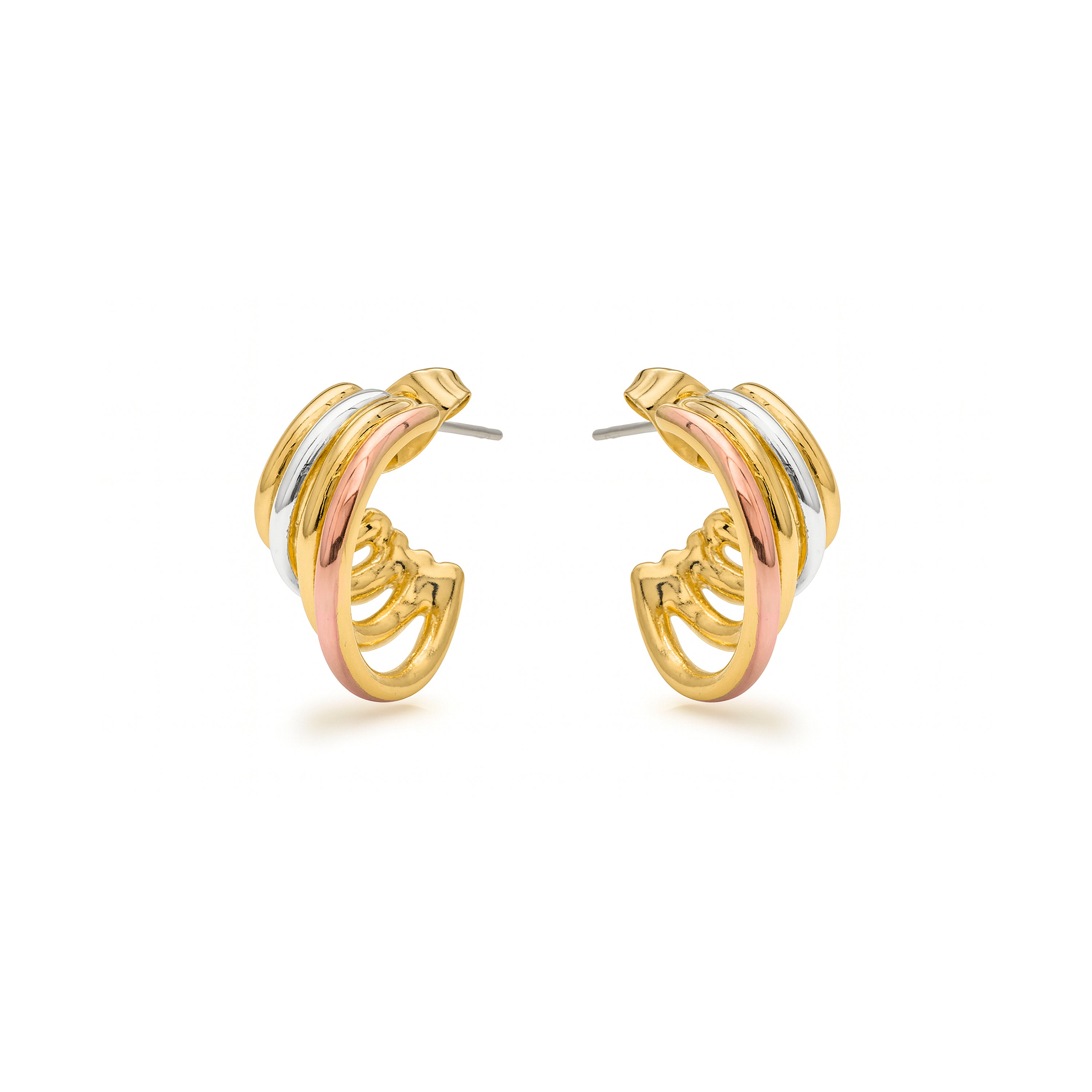Orecchini finitura in oro giallo 18k - Linley