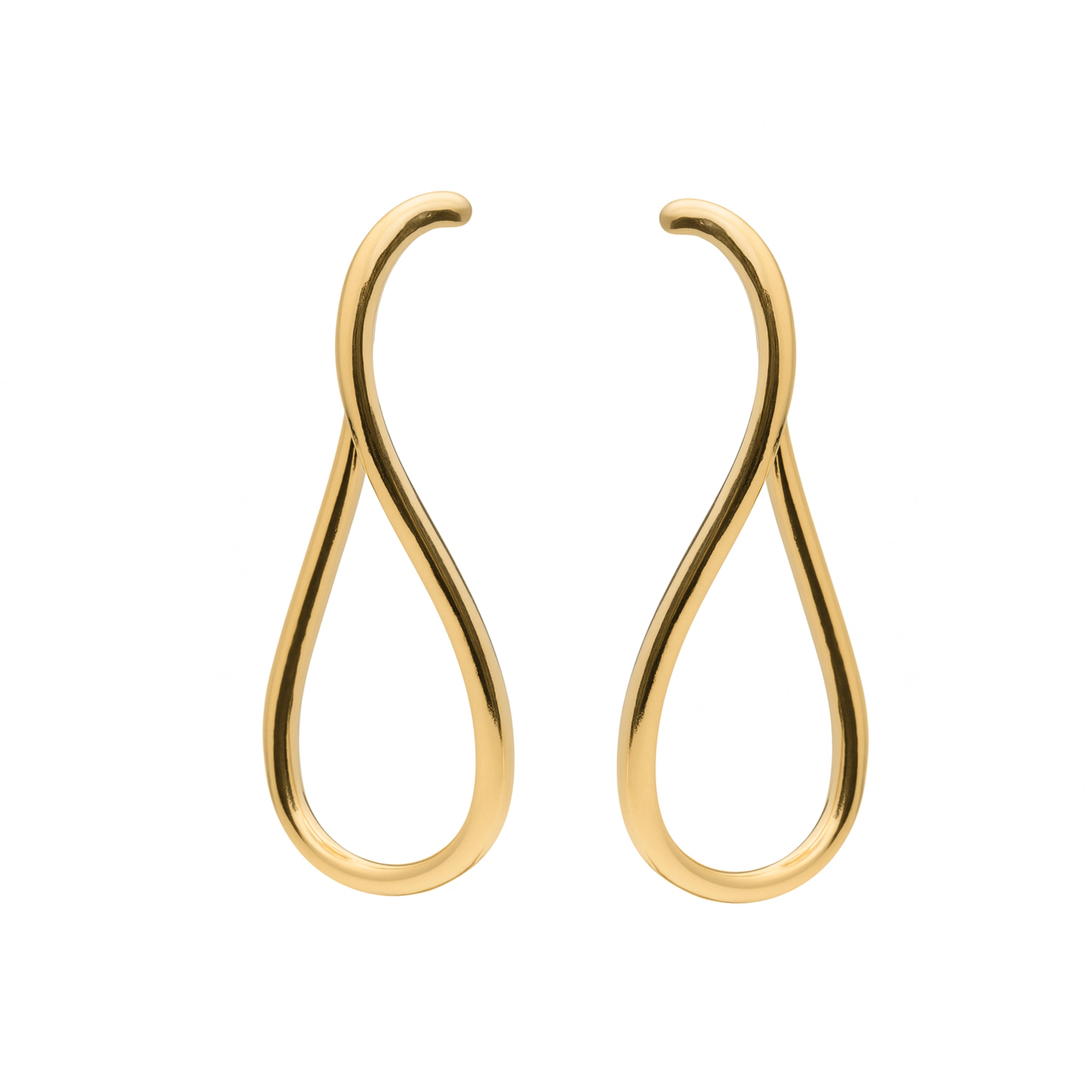 Earrings finished in 18k yellow gold - Lankal