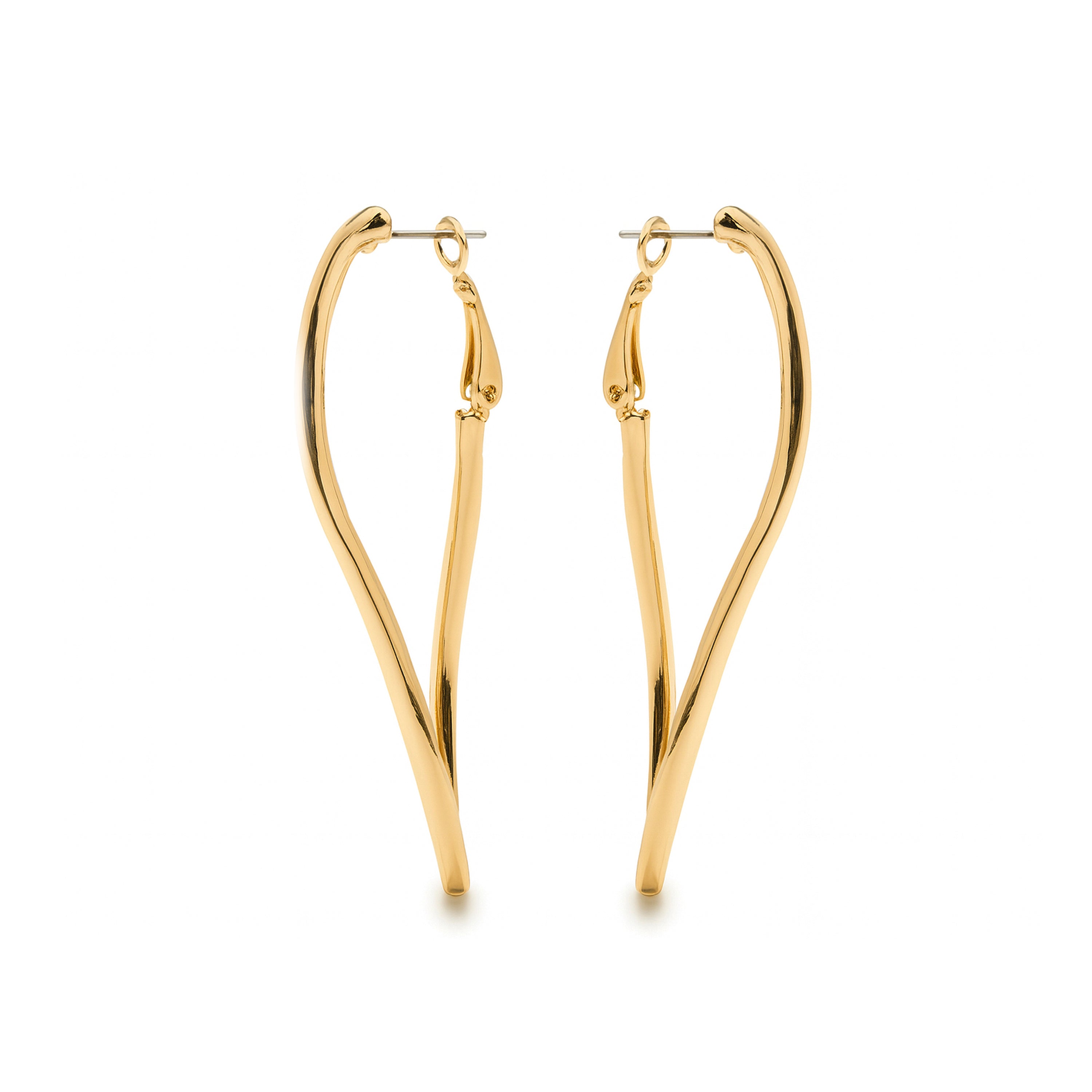 Earrings finished in 18k yellow gold - Lankal