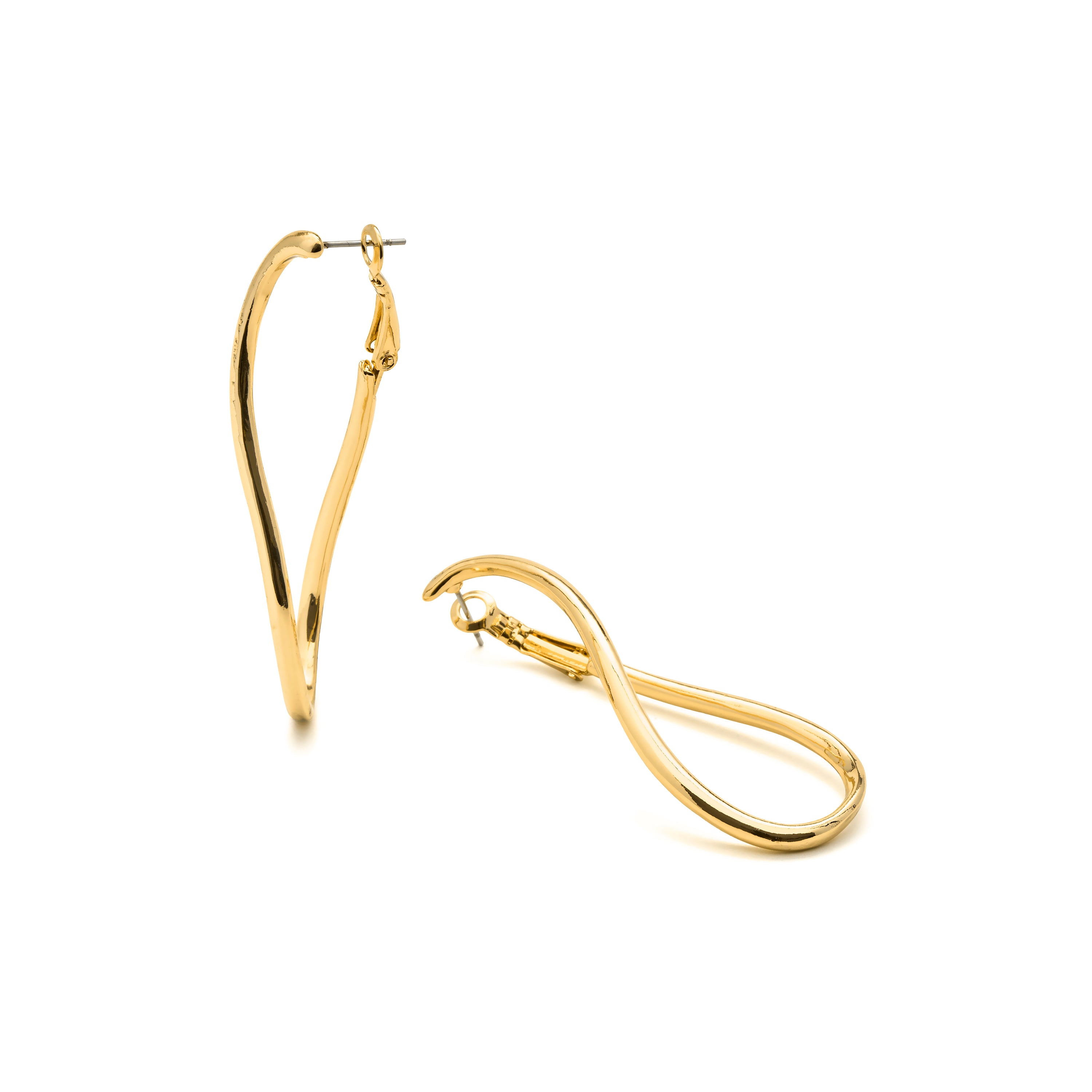 Earrings finished in 18k yellow gold - Lankal