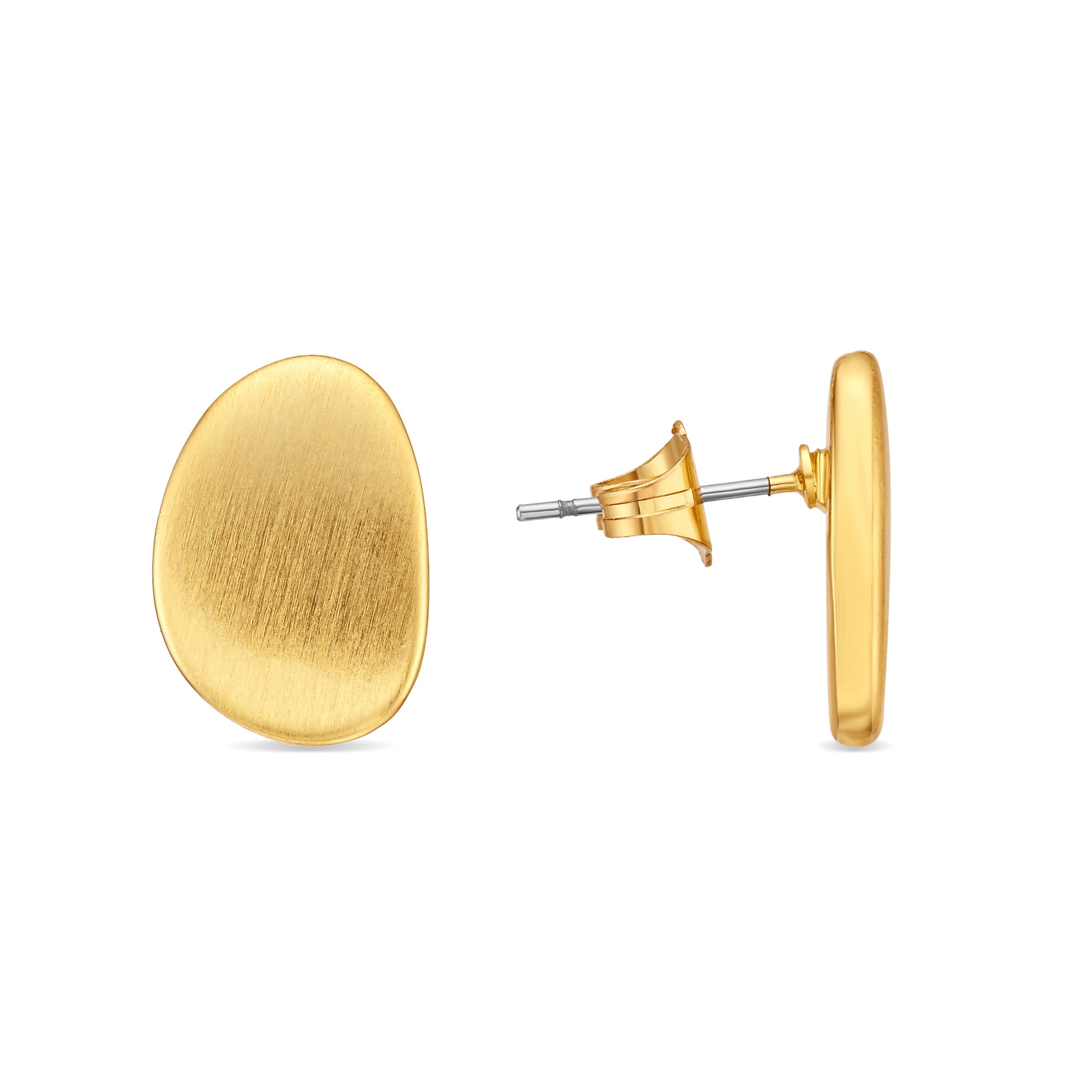 Pendientes acabado en oro amarillo de 18k - Oga