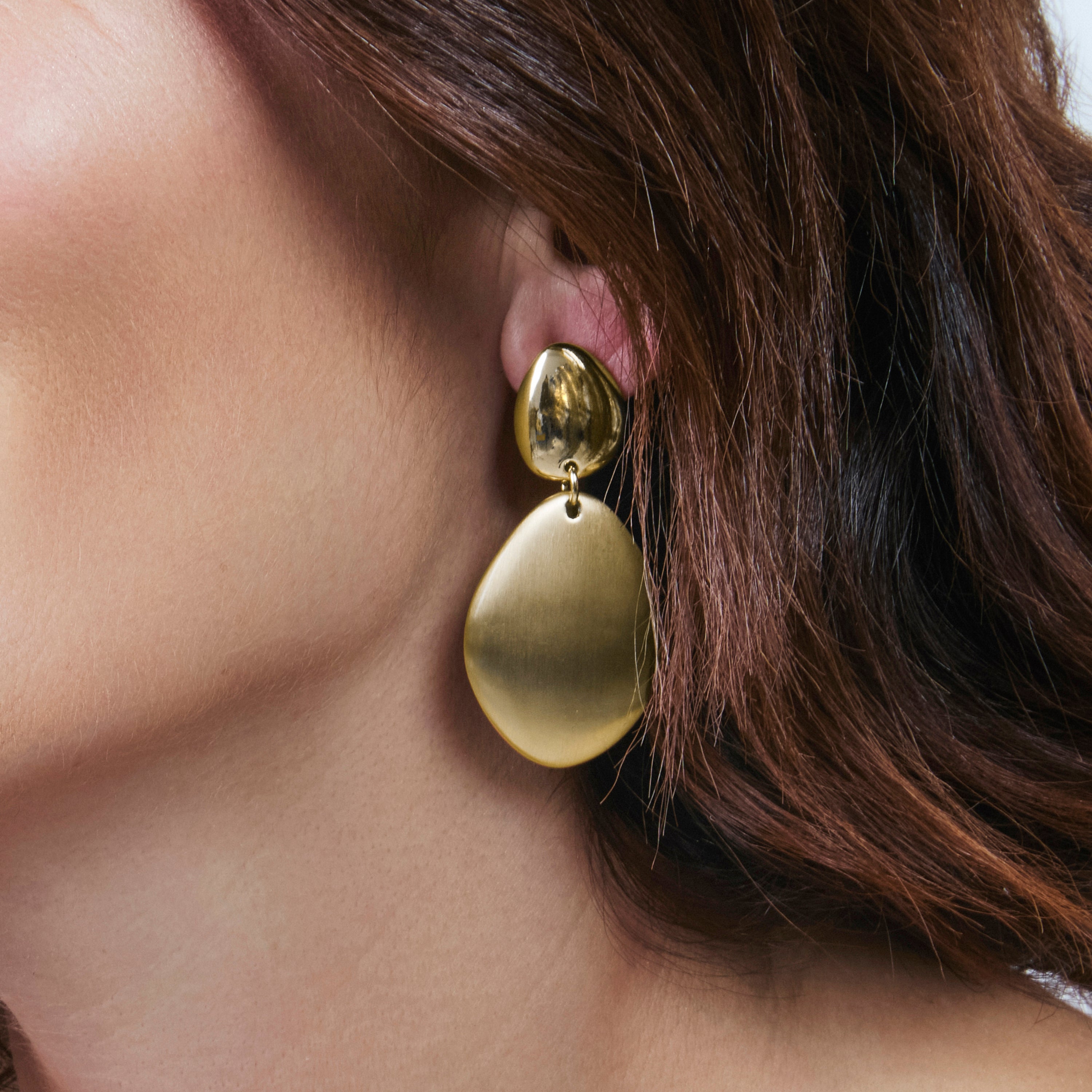 Boucles d'oreilles finition or jaune 18 carats - Biona