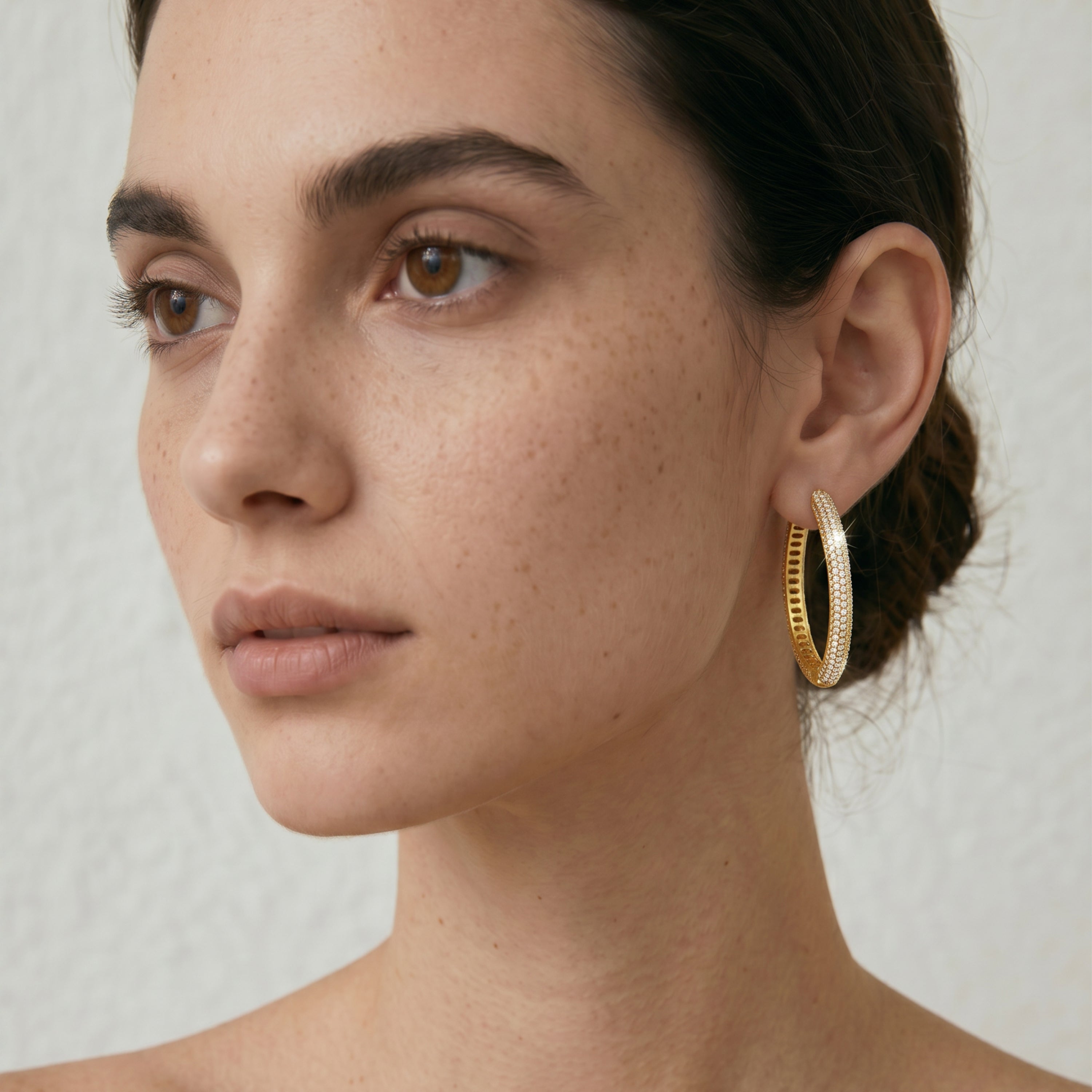 Pendientes Tezci acabado oro amarillo 18k - Tezci