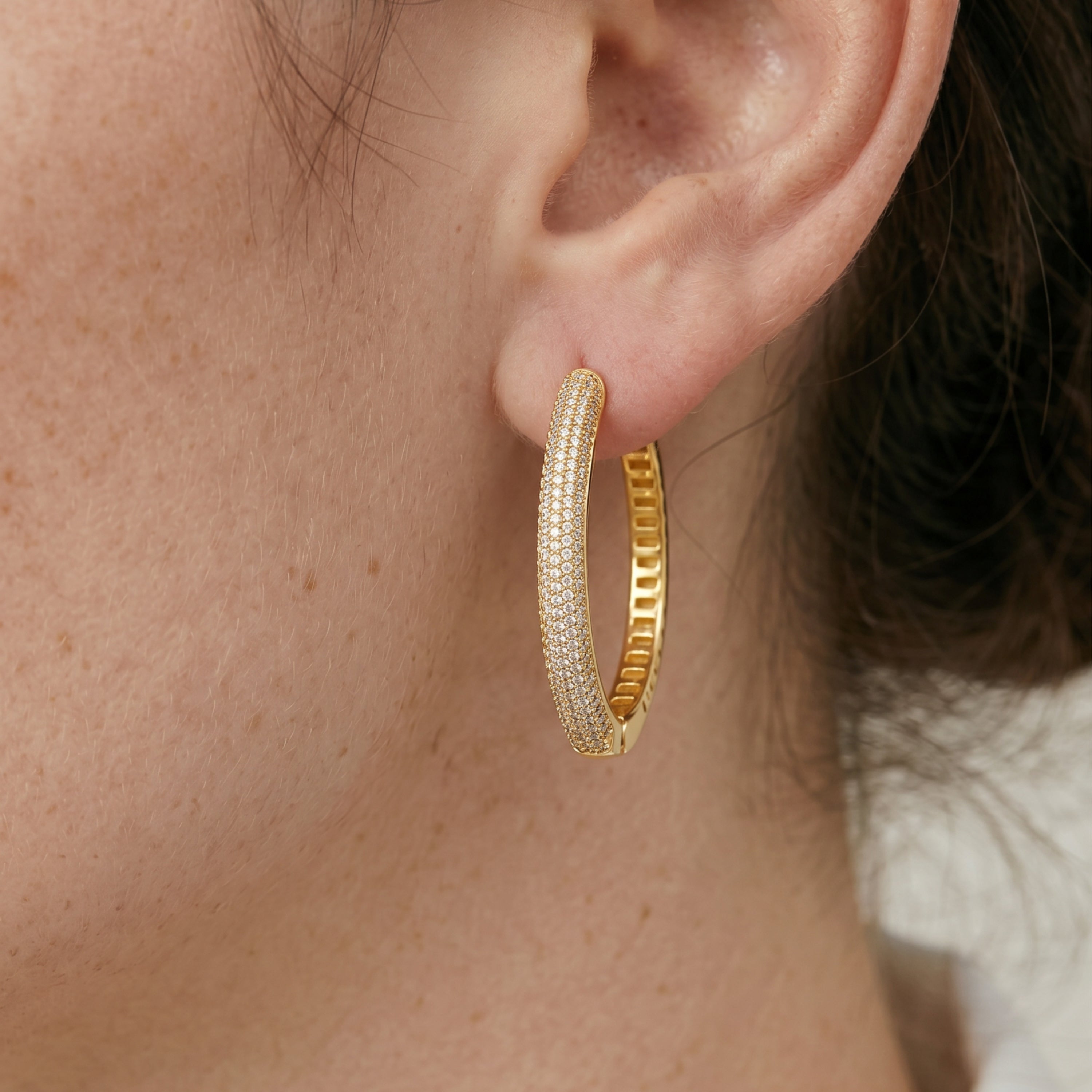 Pendientes Tezci acabado oro amarillo 18k - Tezci