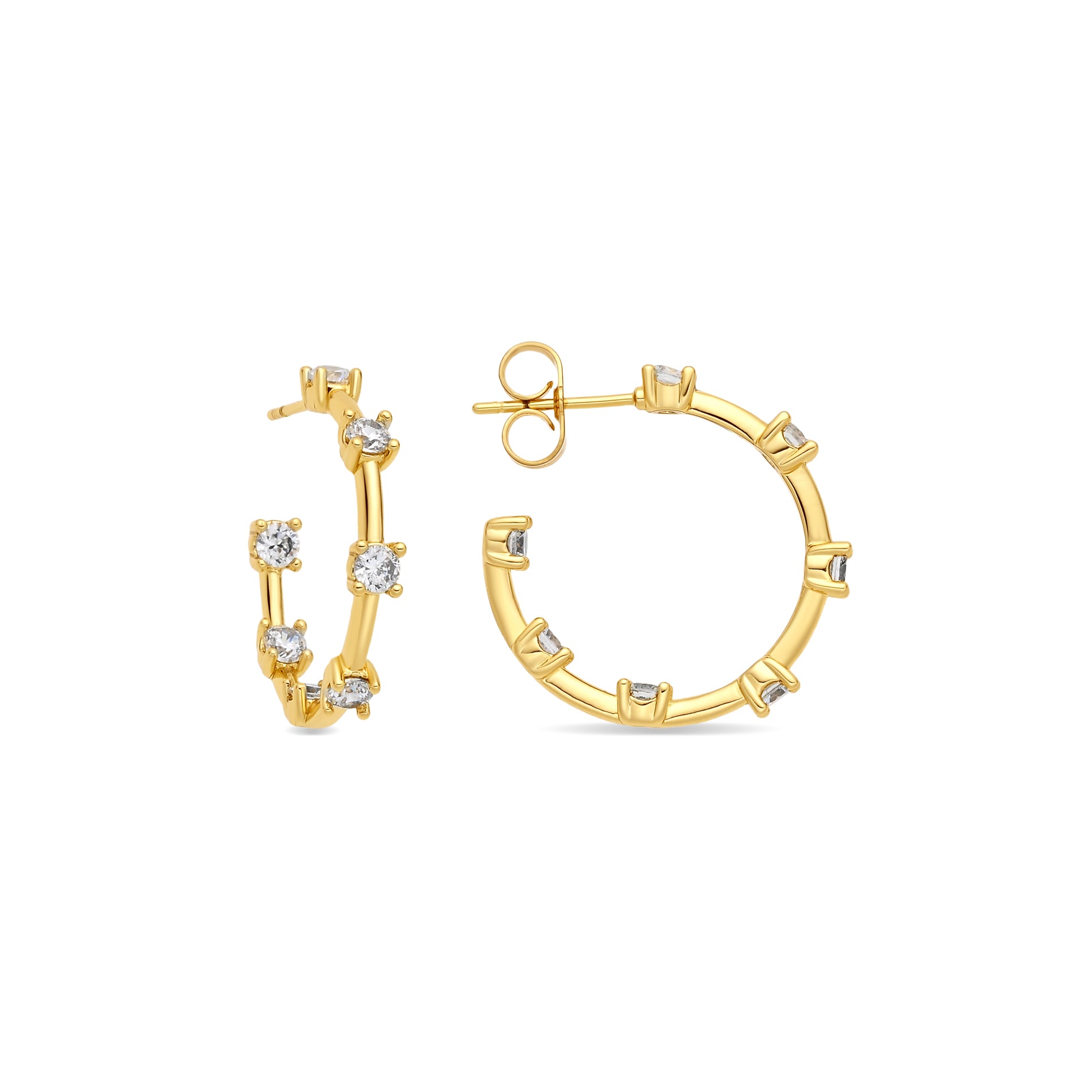 Orecchini Rablo finitura oro giallo 18k - Rablo BIANCO