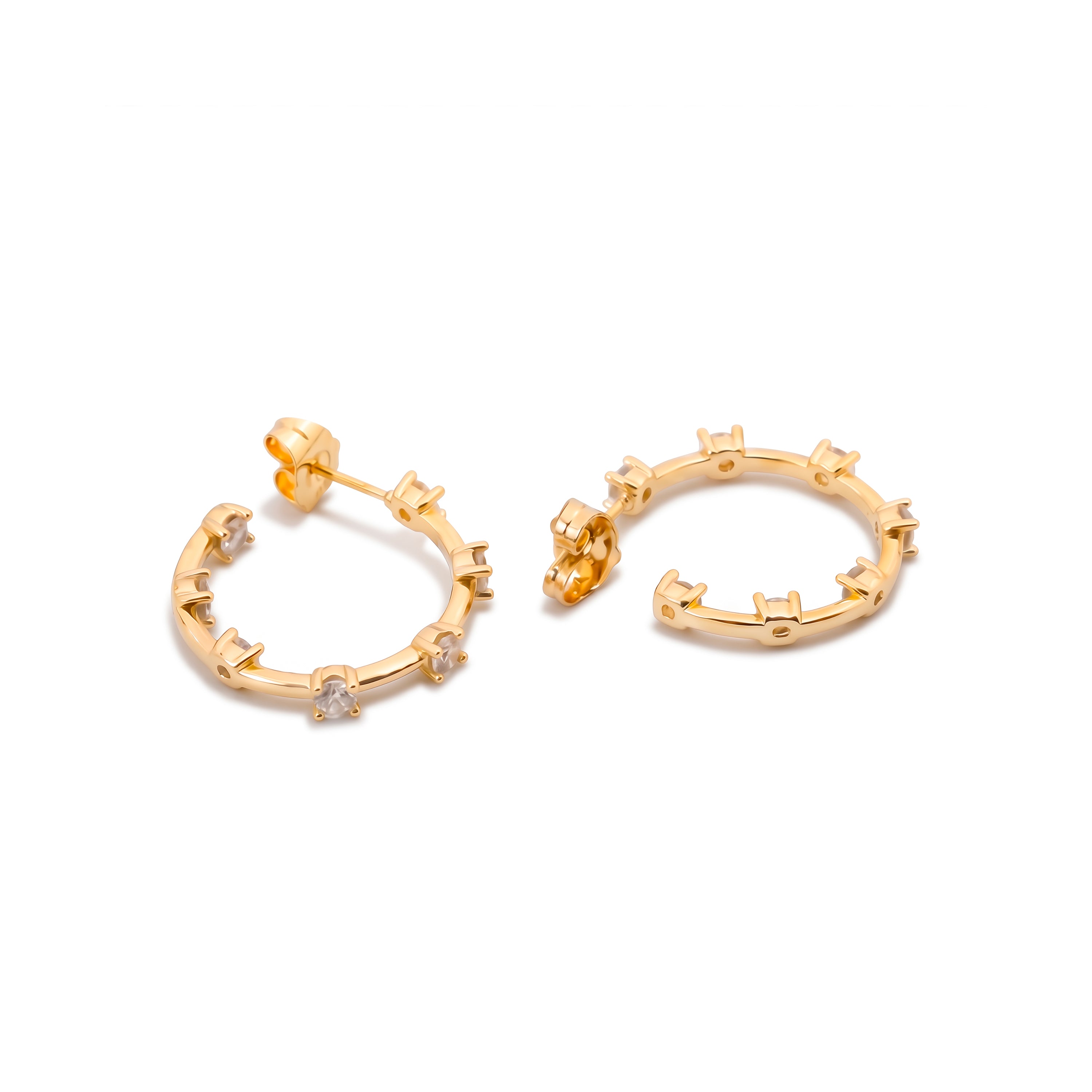 Orecchini Rablo finitura oro giallo 18k - Rablo BIANCO