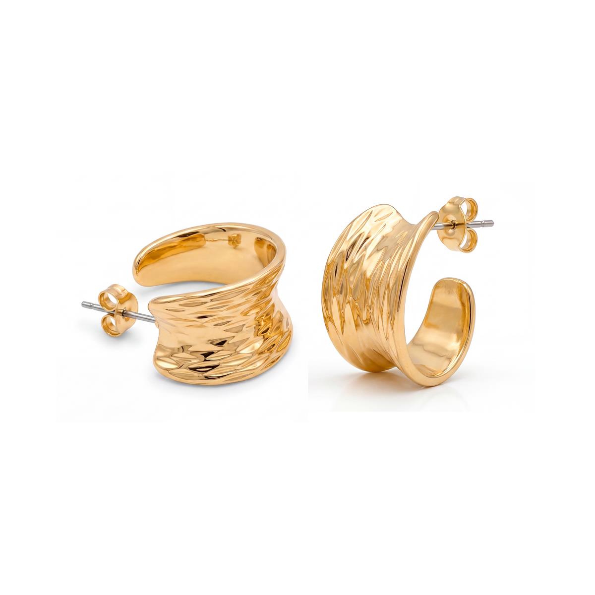 Pendientes Melti acabado oro amarillo 18k - Melti