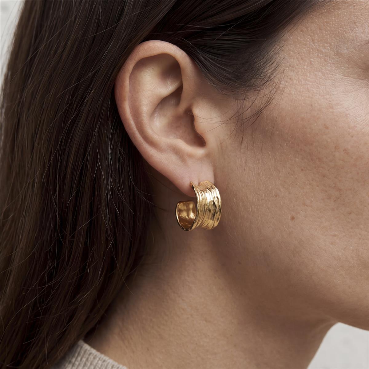 Pendientes Melti acabado oro amarillo 18k - Melti