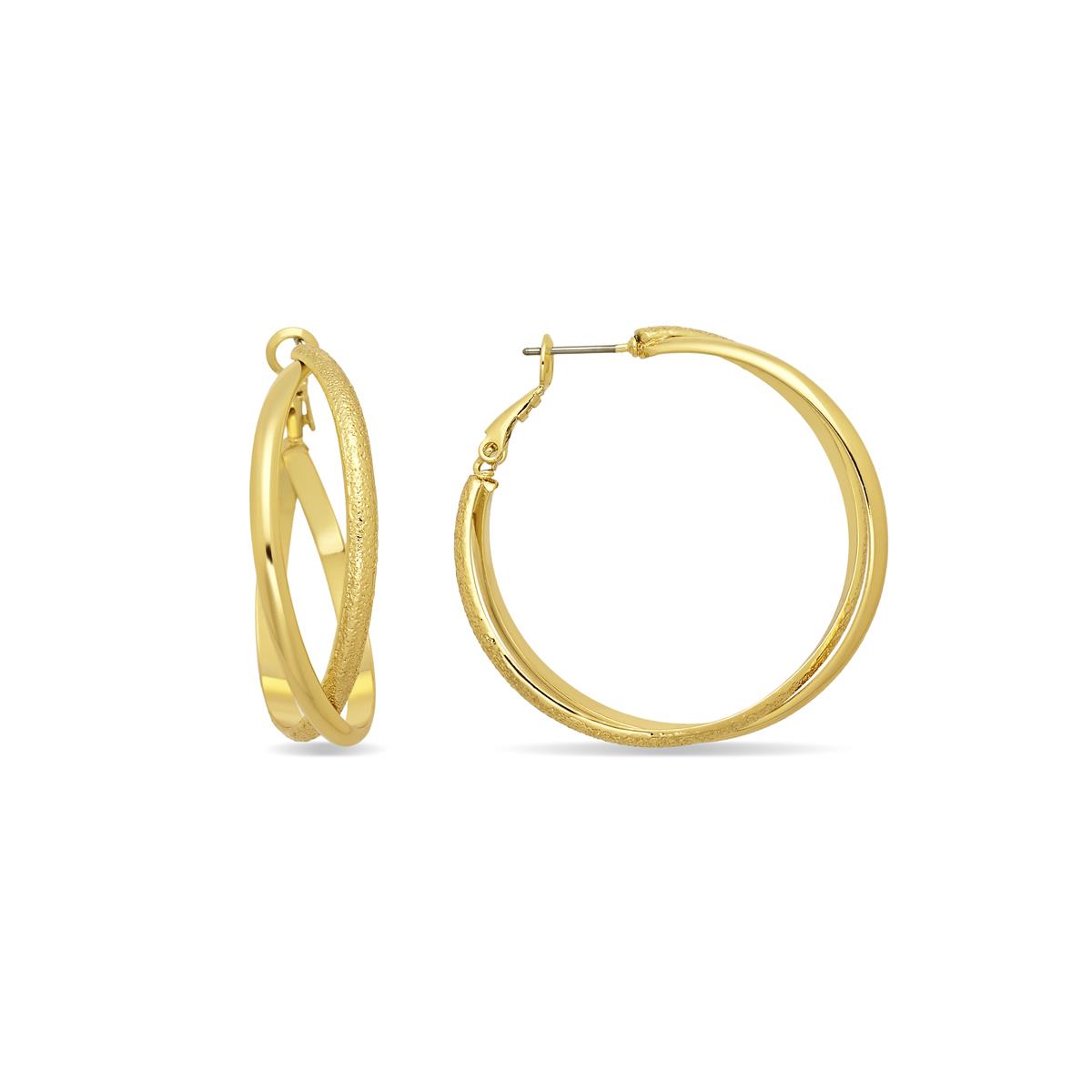 Pendientes Rasfen acabado oro amarillo 18k - Rasfen