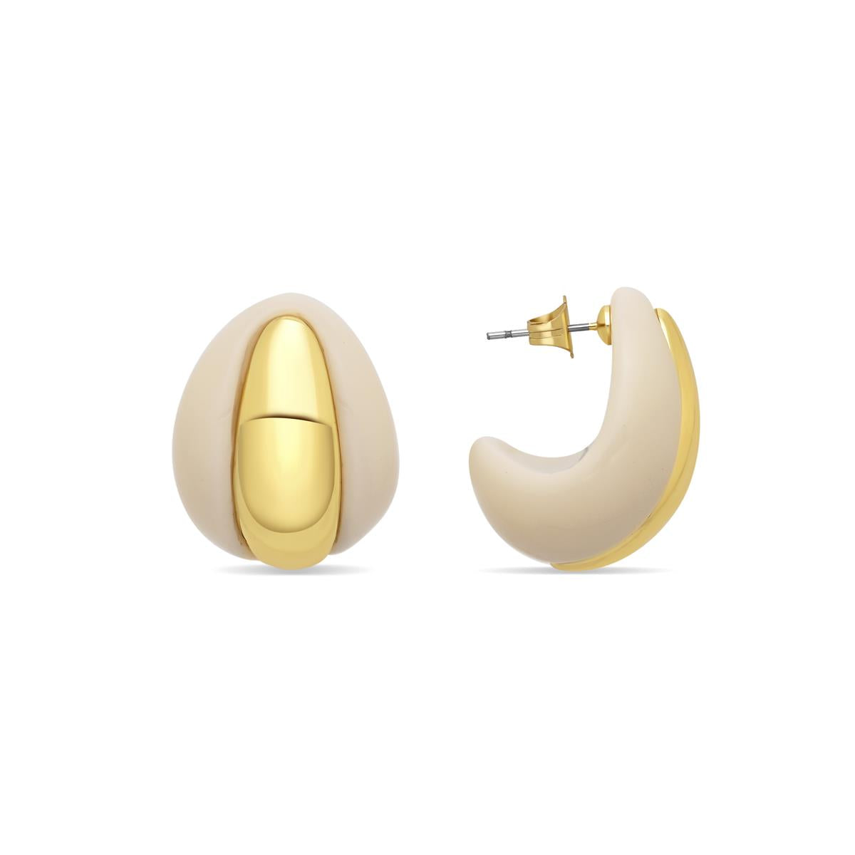 Ohrringe Nurba 18 Karat Gelbgold-Finish - Nurba