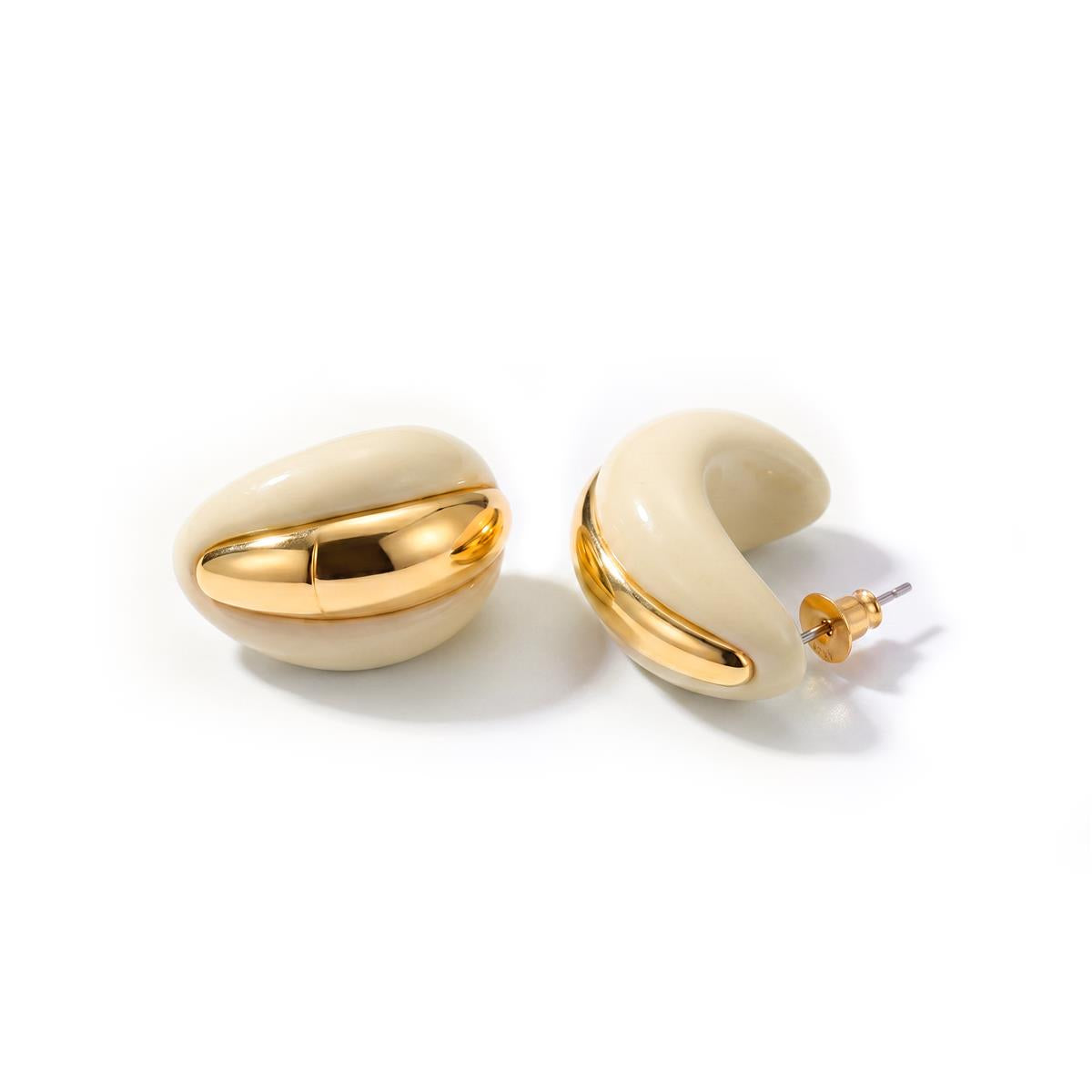 Ohrringe Nurba 18 Karat Gelbgold-Finish - Nurba